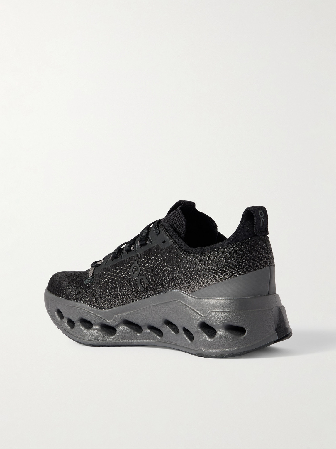 On Cloudsurfer Max Rubber-trimmed Mesh Sneakers In Black