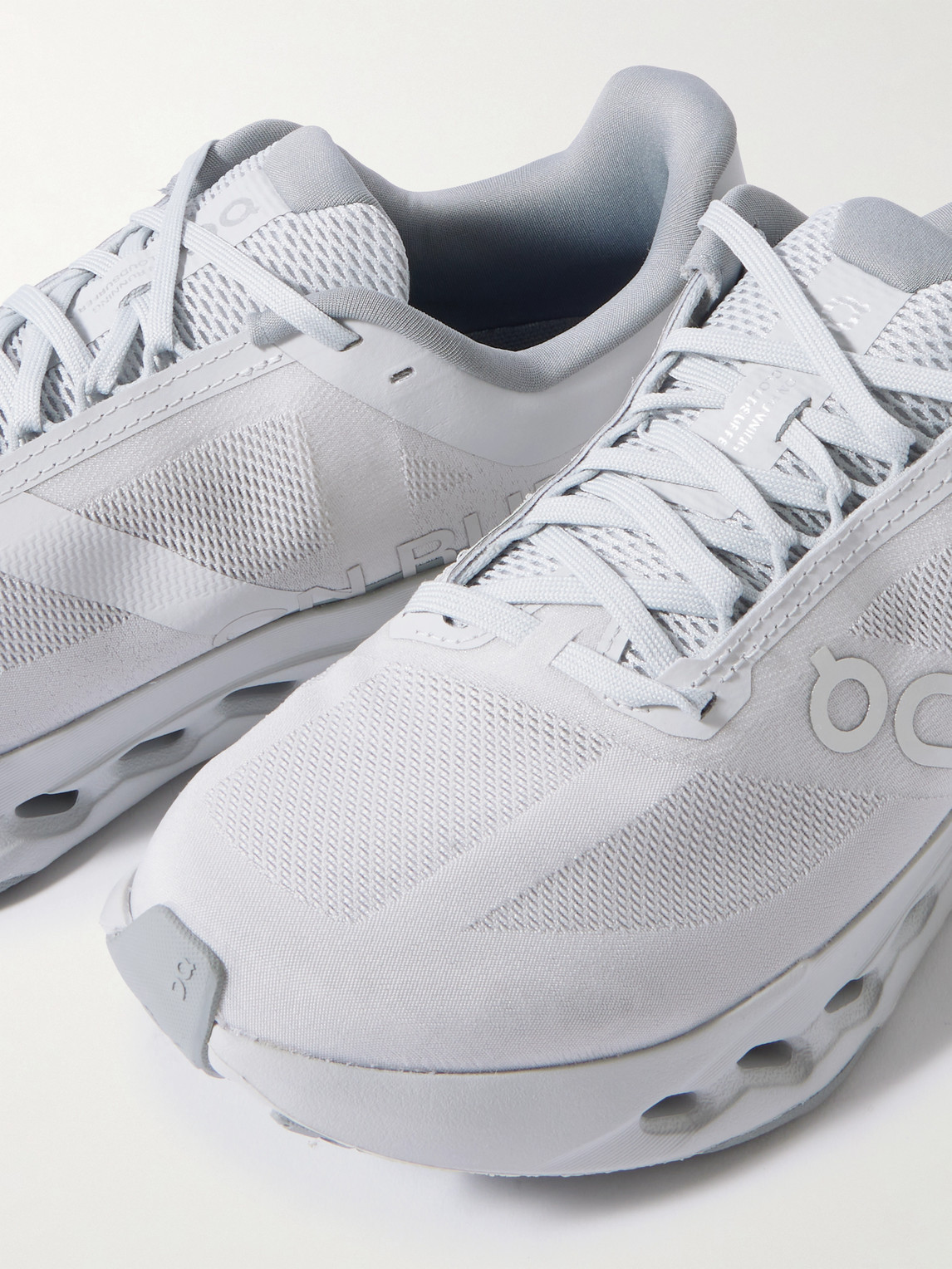 On Cloudsurfer Next Rubber-trimmed Mesh Running Sneakers In White