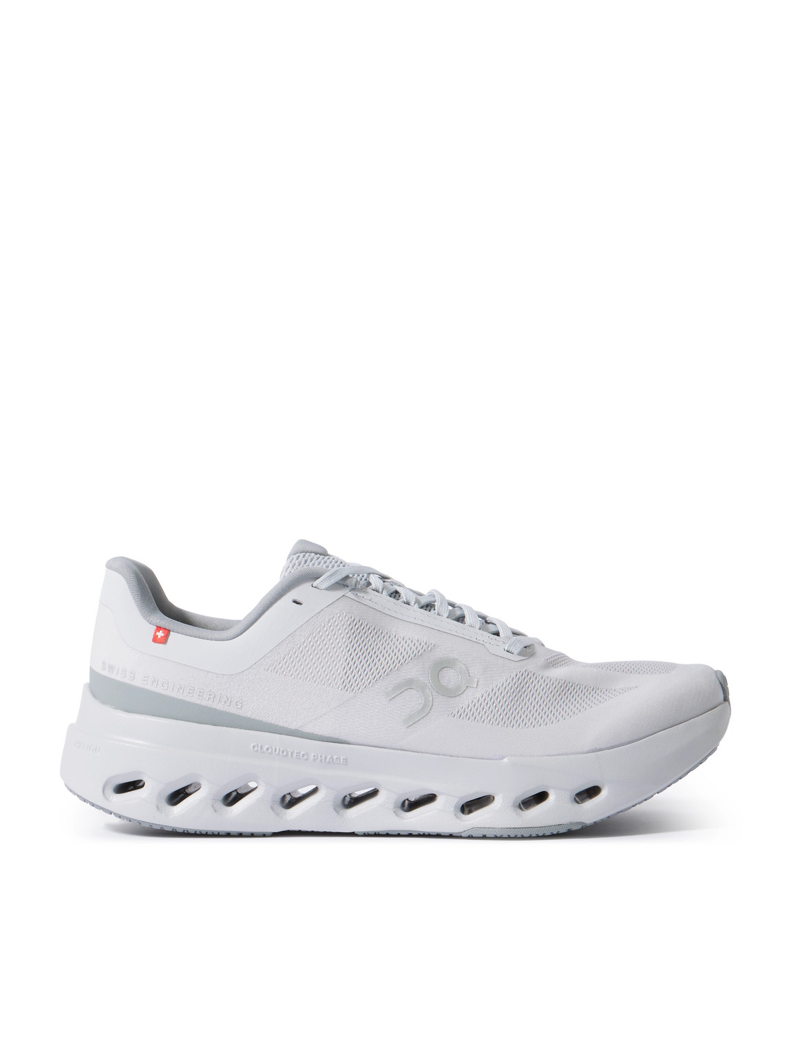 On Cloudsurfer Next Rubber-trimmed Mesh Running Sneakers In White