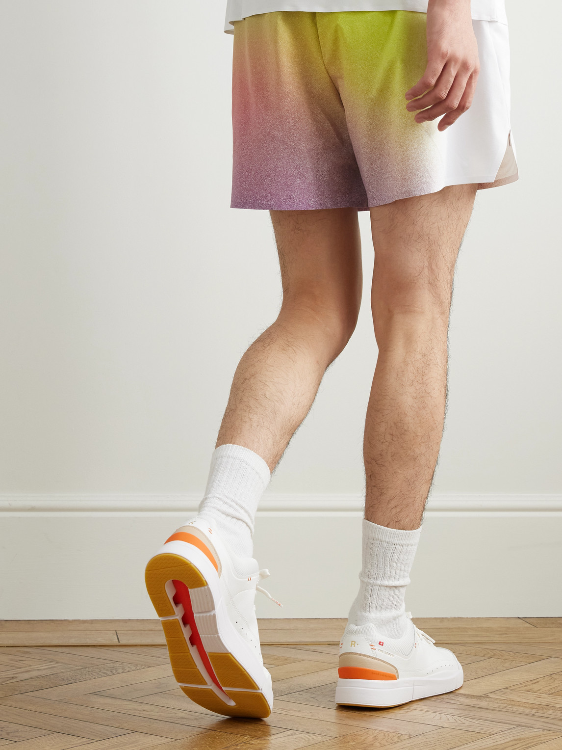 On Roger Federer The Roger Centre Court Mesh And Rubber-trimmed Tennis Sneakers In White