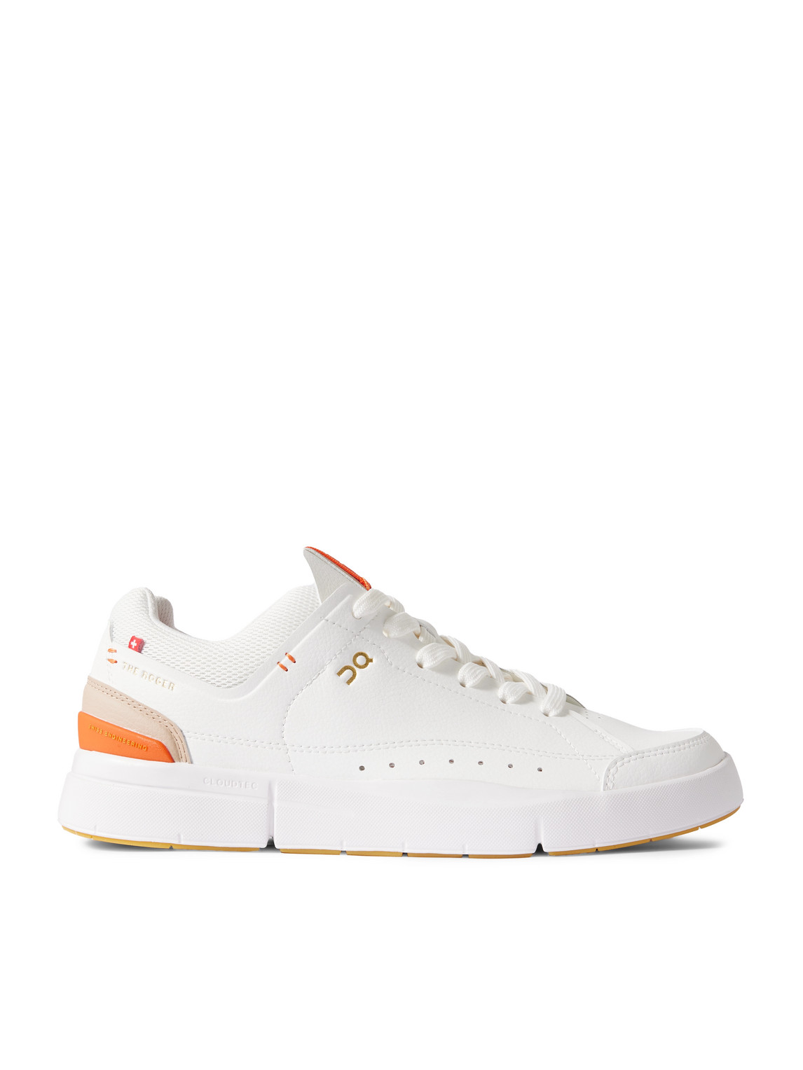 On Roger Federer The Roger Centre Court Mesh And Rubber-trimmed Tennis Sneakers In White