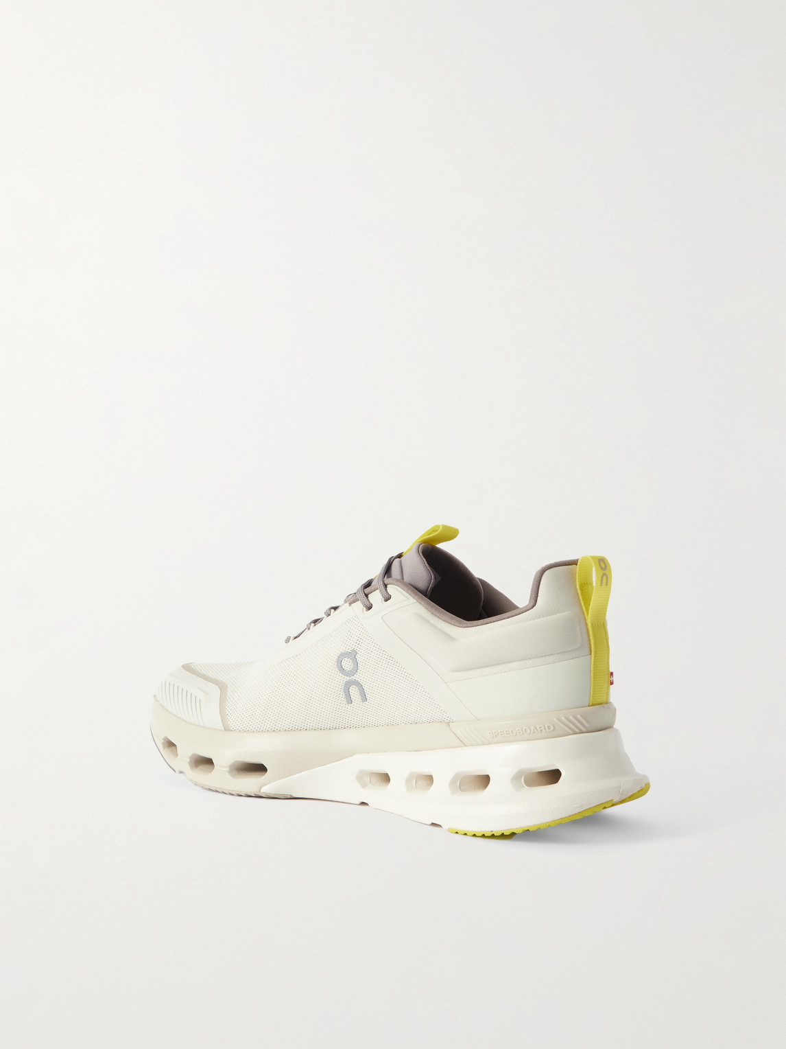 On Cloudnova X Rubber-trimmed Mesh Running Sneakers In White