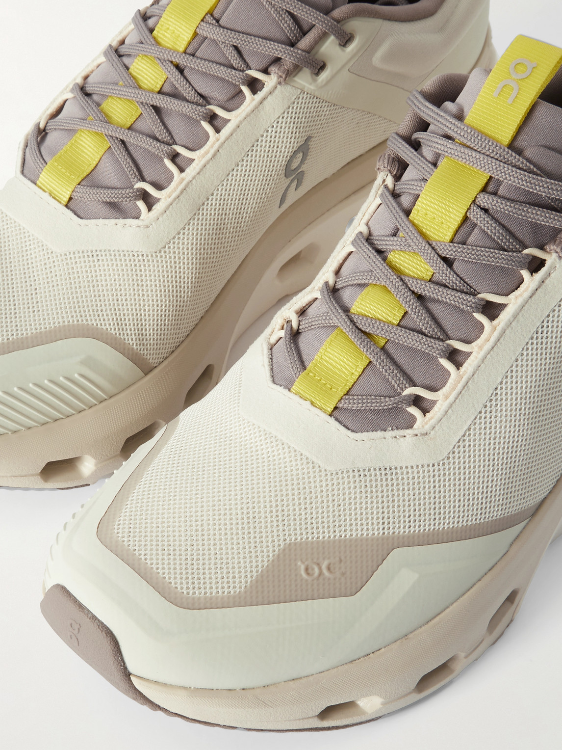 On Cloudnova X Rubber-trimmed Mesh Running Sneakers In White