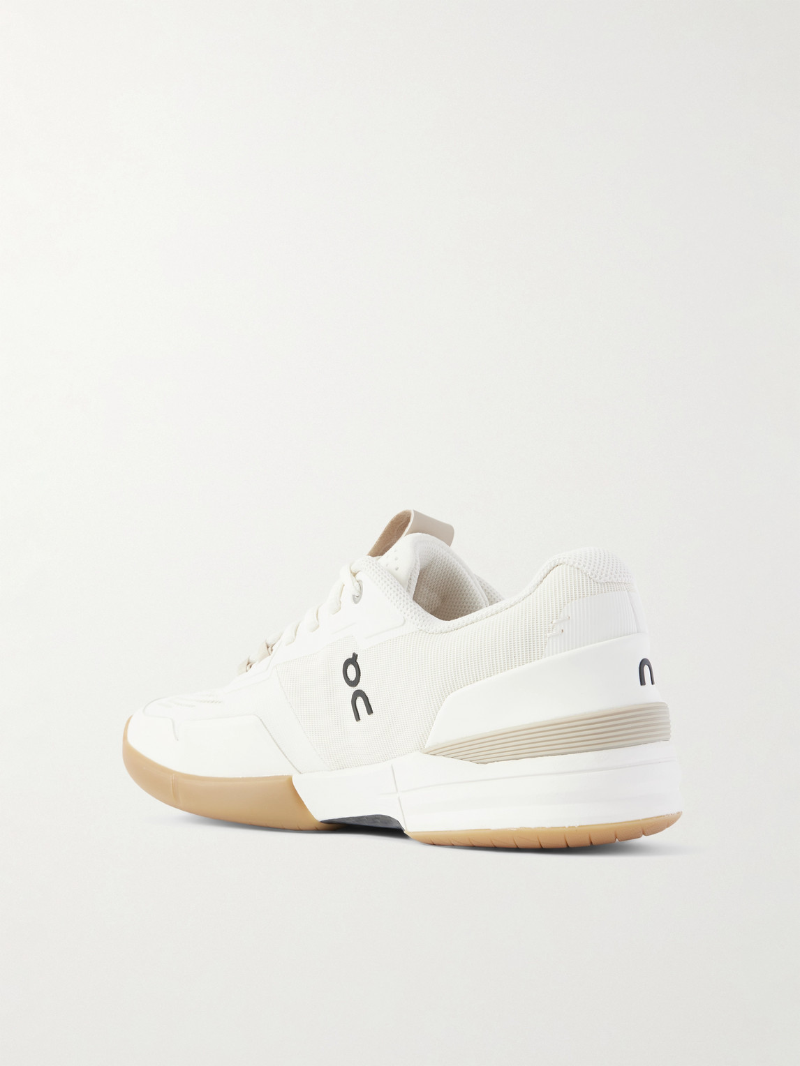 On Roger Federer The Roger Pro Rubber-trimmed Mesh Tennis Sneakers In Neutral