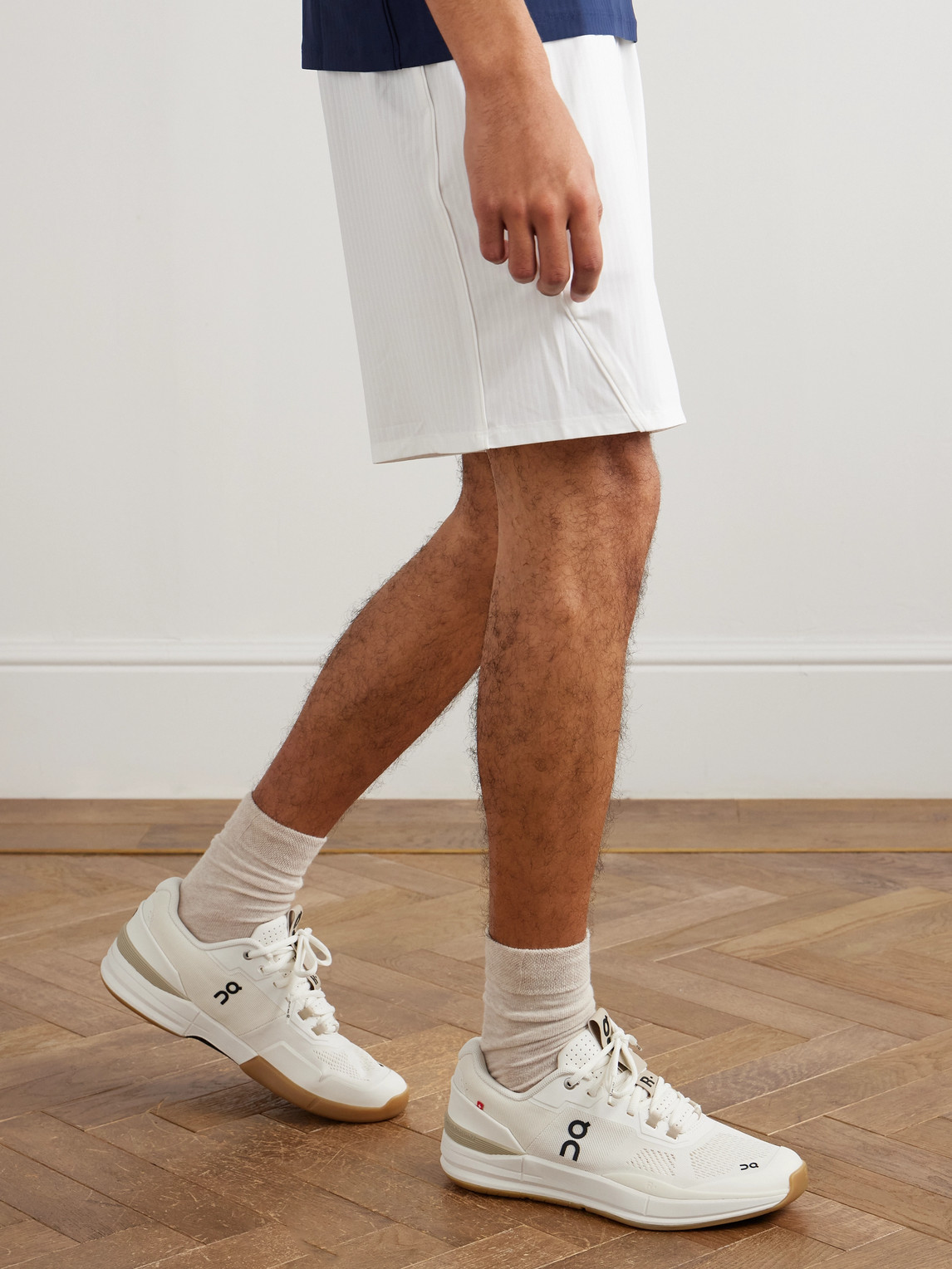 On Roger Federer The Roger Pro Rubber-trimmed Mesh Tennis Sneakers In Neutral