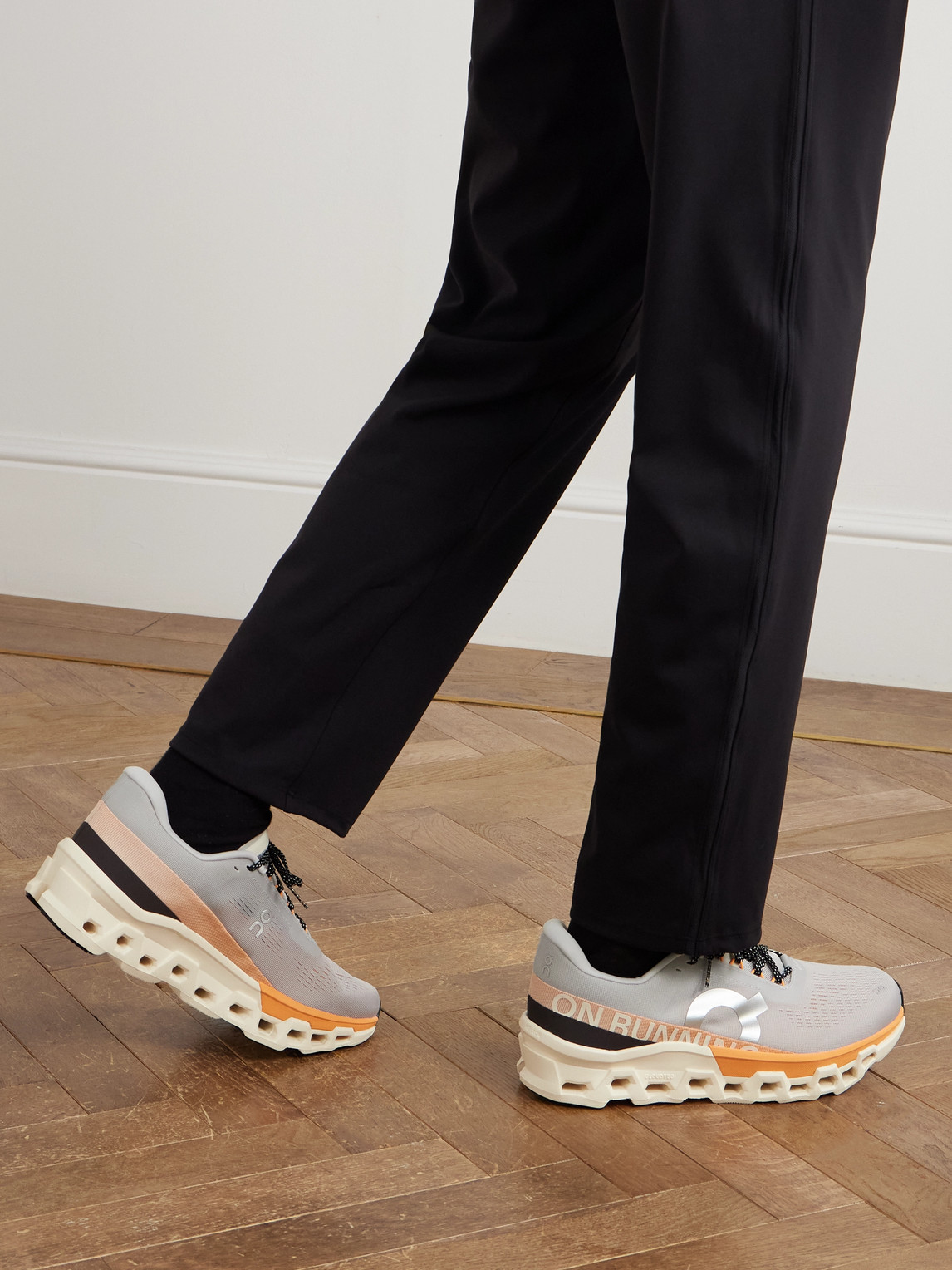 On Cloudmster 2 Rubber-trimmed Mesh Running Sneakers In Gray
