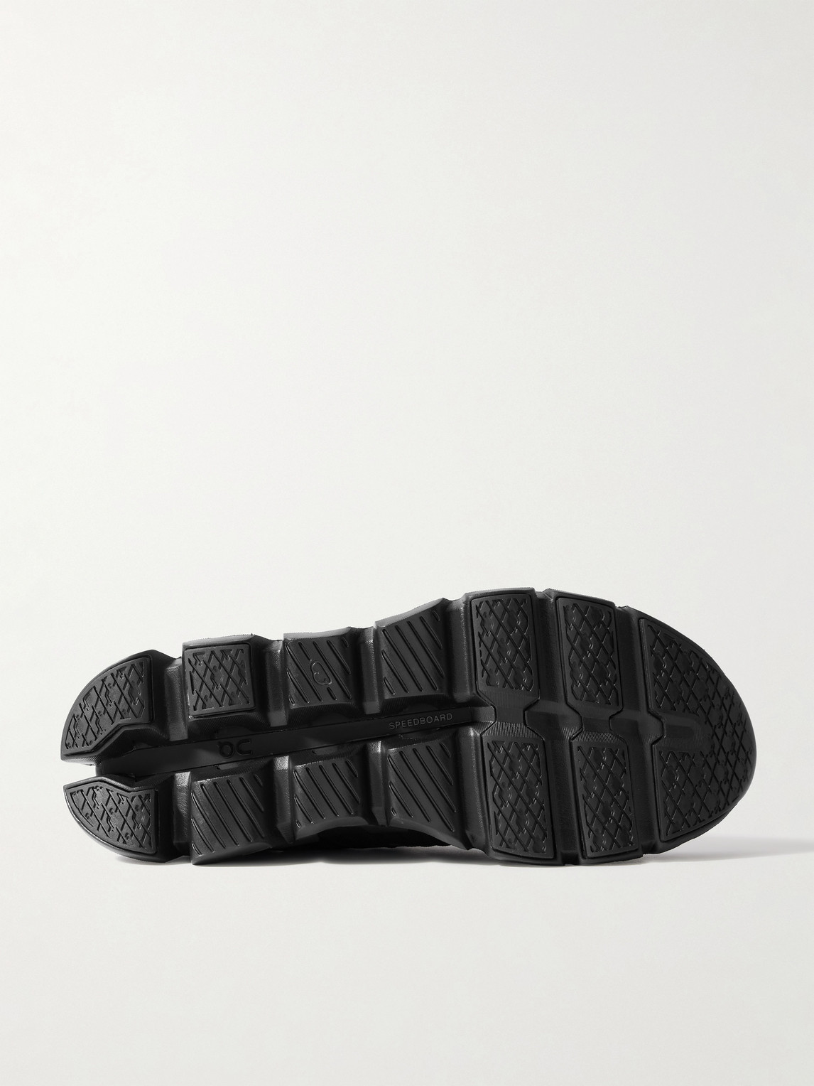 On Cloudswift 4 Rubber-trimmed Stretch-knit Running Sneakers In Black