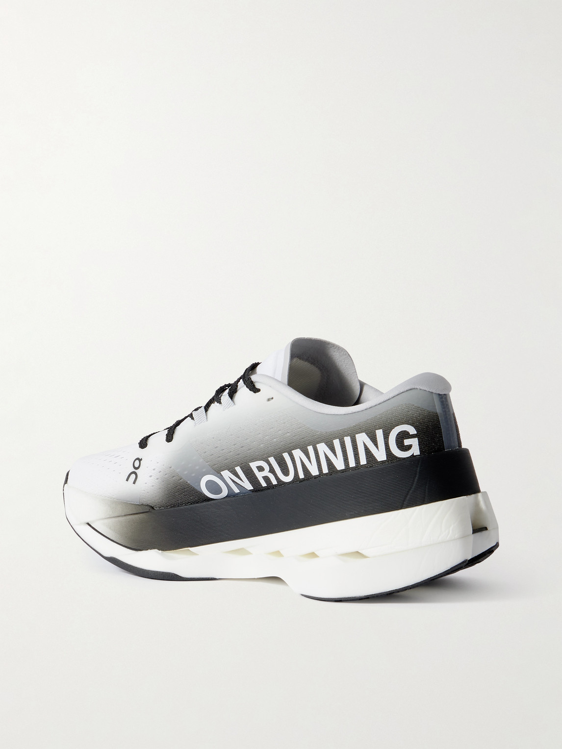 On Cloudboom Max Rubber-trimmed Recycled-mesh Sneakers In White