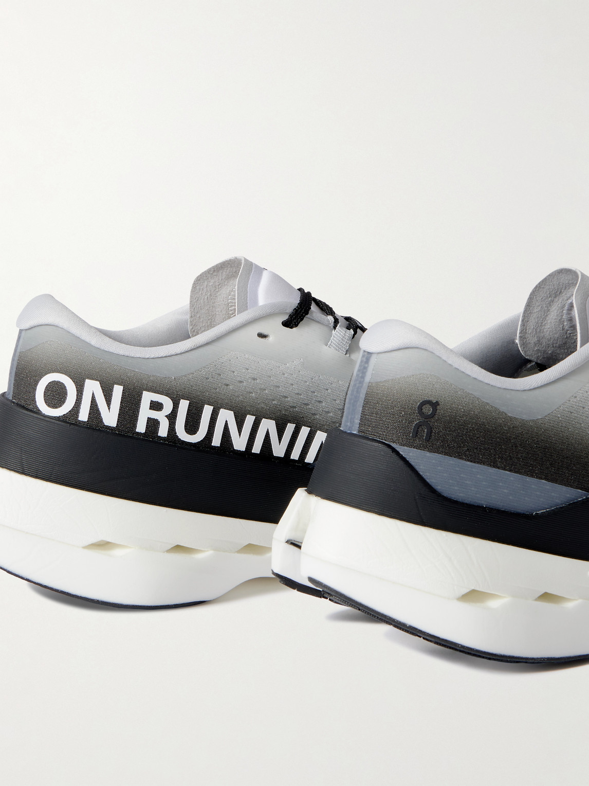 On Cloudboom Max Rubber-trimmed Recycled-mesh Sneakers In White