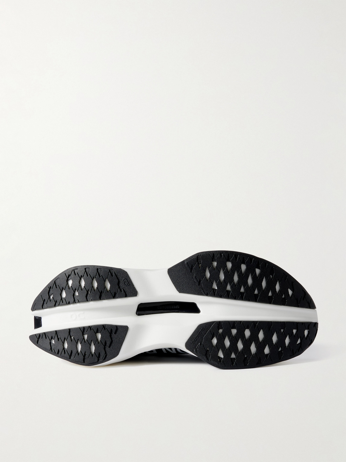 On Cloudboom Max Rubber-trimmed Recycled-mesh Sneakers In White