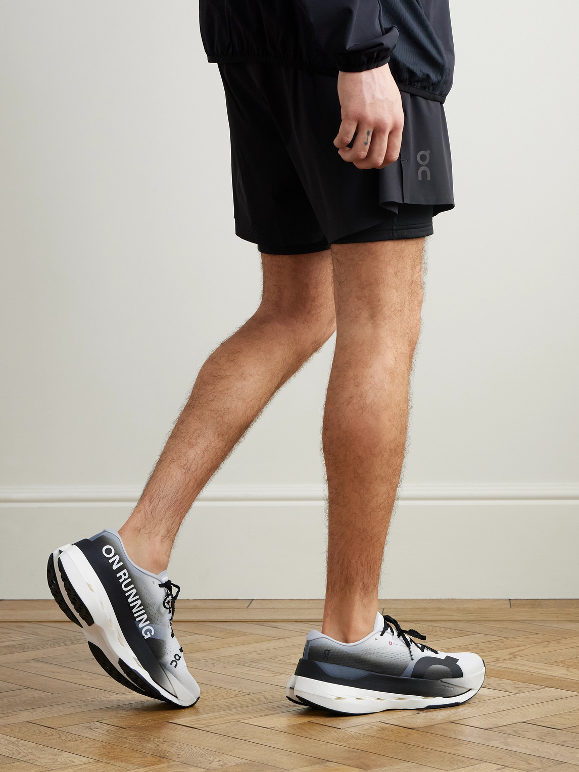 On Cloudboom Max Rubber-trimmed Recycled-mesh Sneakers In White