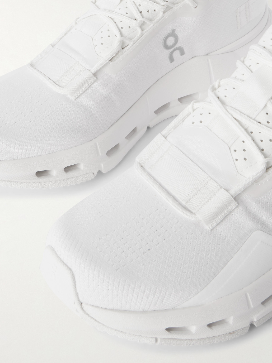 On Cloudnova 2 Stretch-knit And Mesh Running Sneakers In White