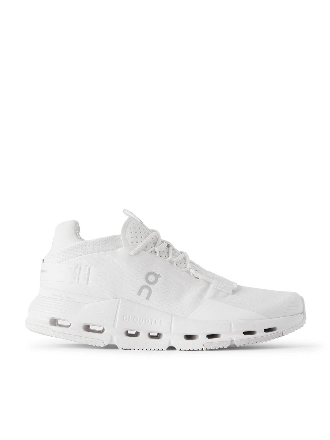 On Cloudnova 2 Stretch-knit And Mesh Running Sneakers In White