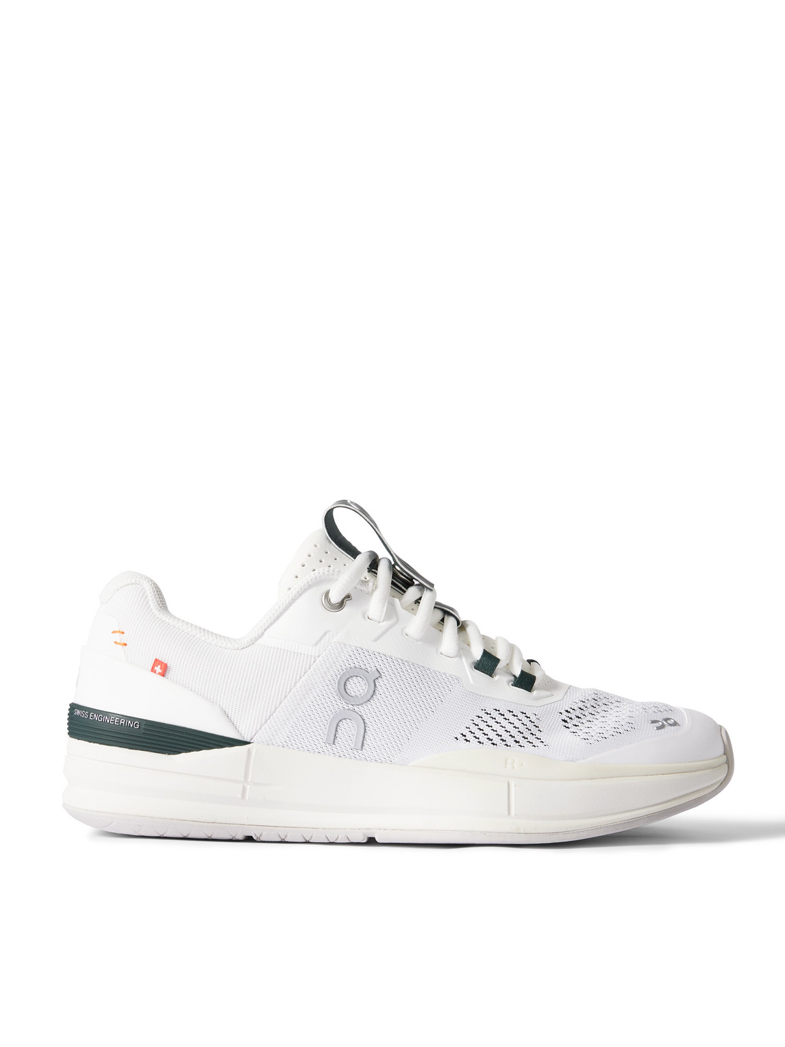 On Roger Federer The Roger Pro Rubber-trimmed Mesh Tennis Sneakers In White