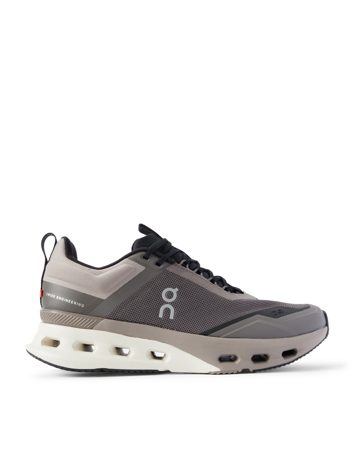 On Cloudnova X Rubber-trimmed Mesh Running Sneakers In Gray