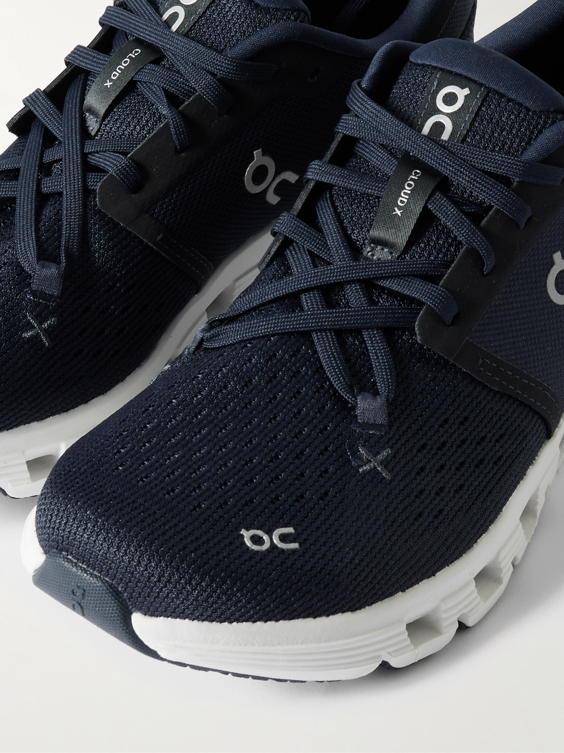 On Cloud X 4 Rubber-trimmed Mesh Running Sneakers In Blue