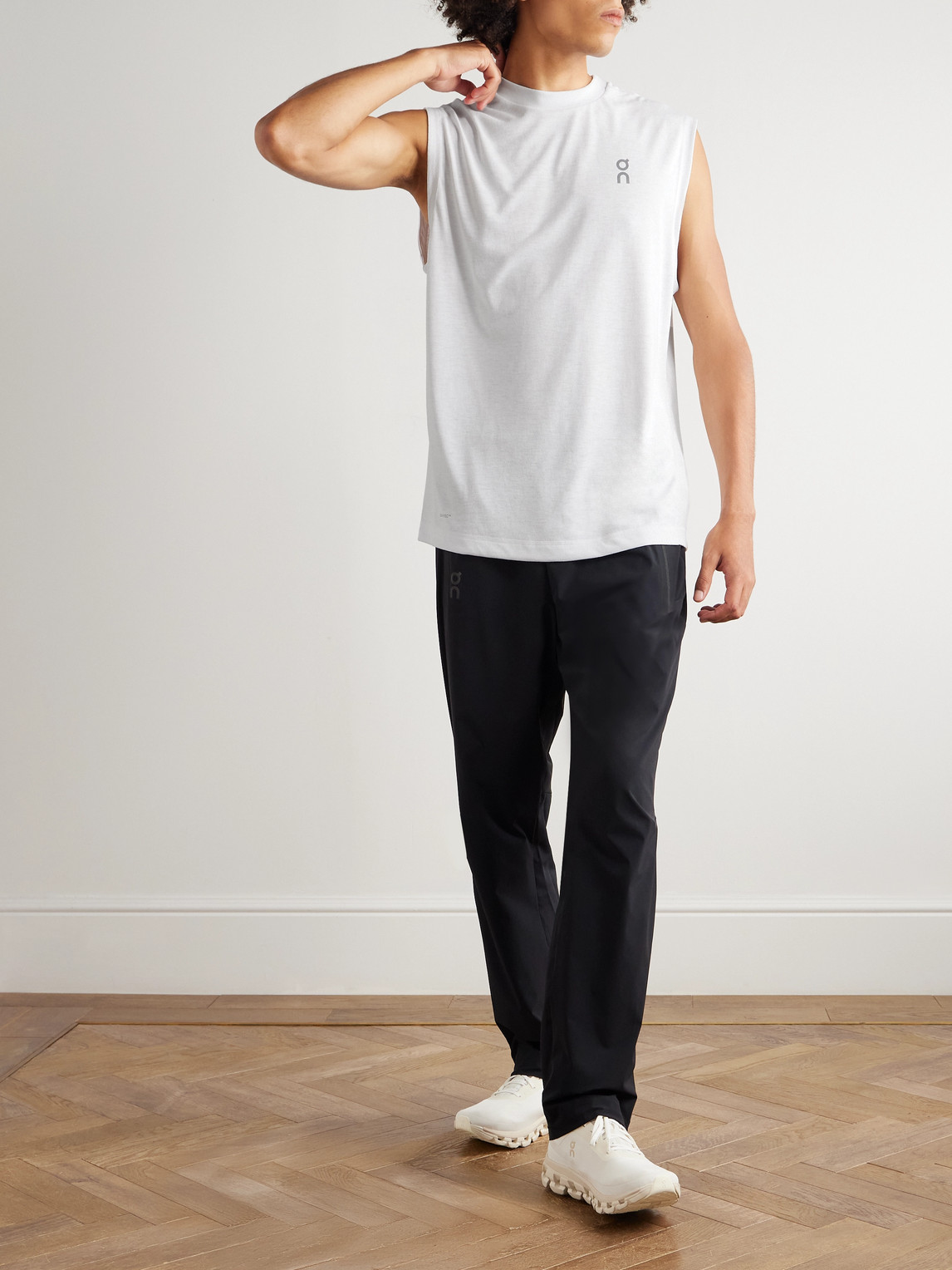 On Logo-print Recycled Jersey Tank In Gray