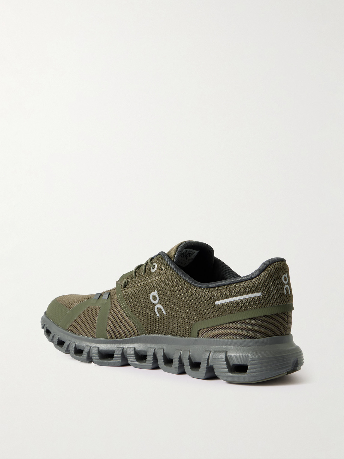 On Cloud 6 Rubber-trimmed Mesh Slip- Sneakers In Green