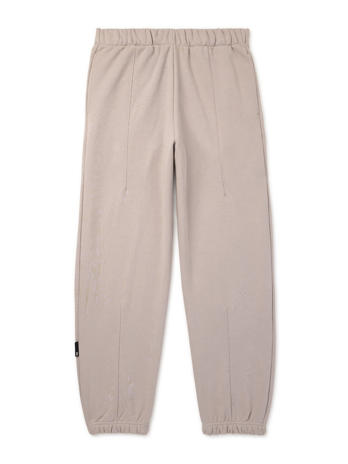 On Club Tapered Organic Cott-blend Jersey Sweatpants In Brown