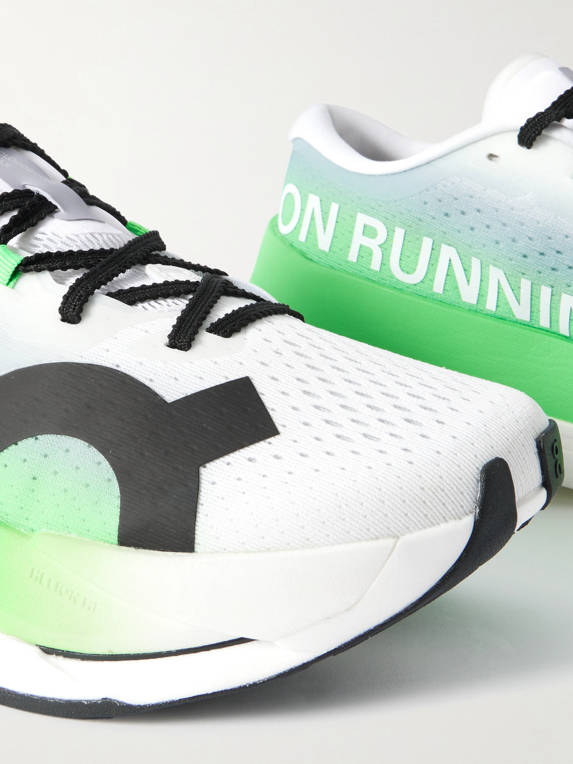 On Cloudboom Max Rubber-trimmed Recycled-mesh Sneakers In Multi