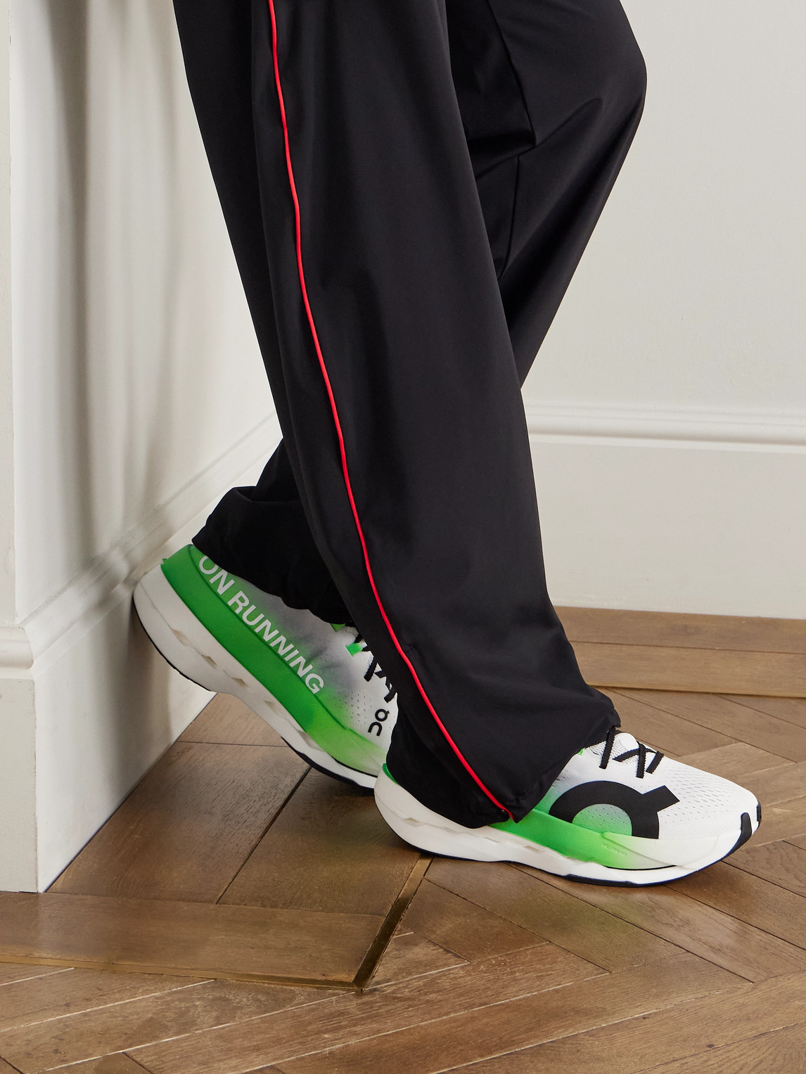 On Cloudboom Max Rubber-trimmed Recycled-mesh Sneakers In Multi