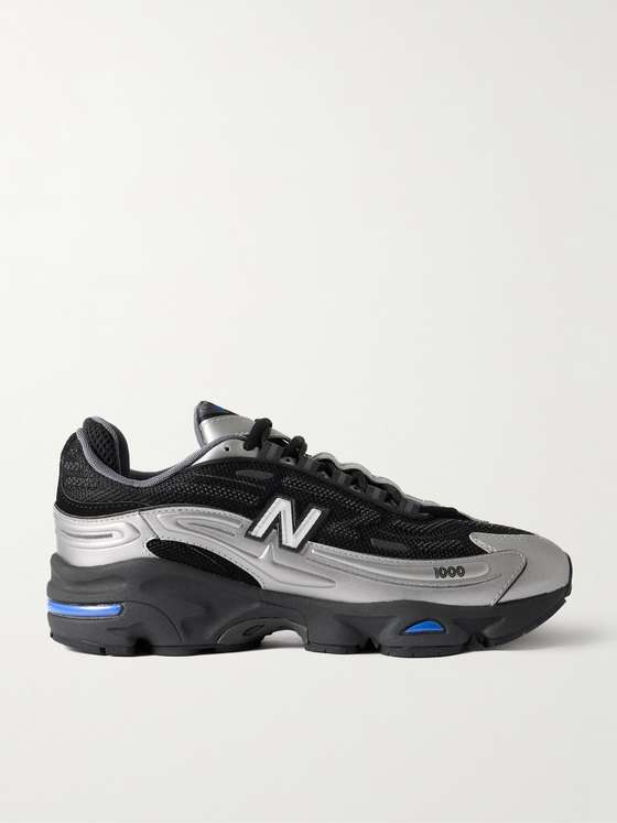 New Balance M1000 Logo-Appliquéd Mesh Sneakers