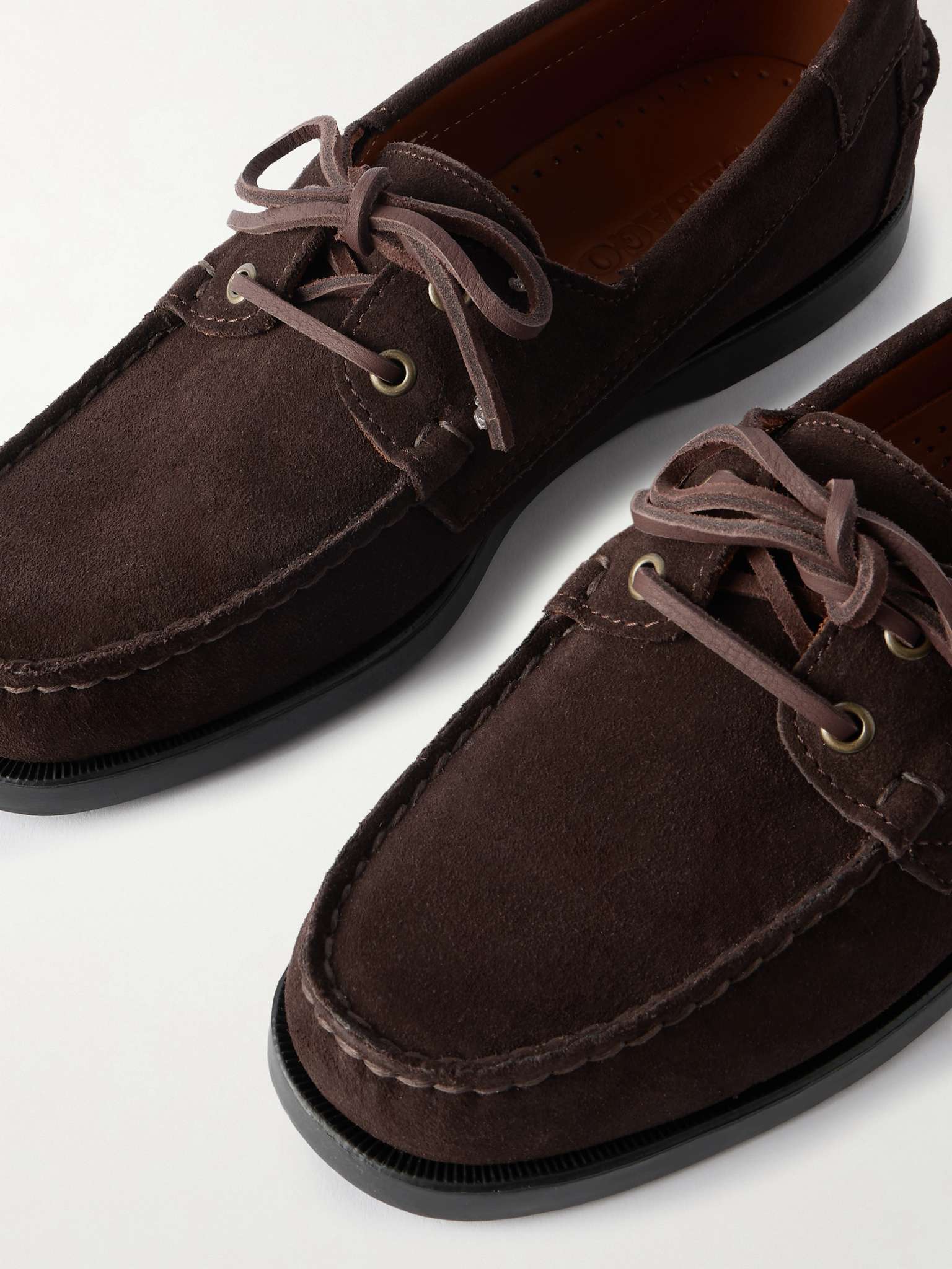 SEBAGO Docksides Portland Leather-Trimmed Suede Boat Shoes for Men | MR ...