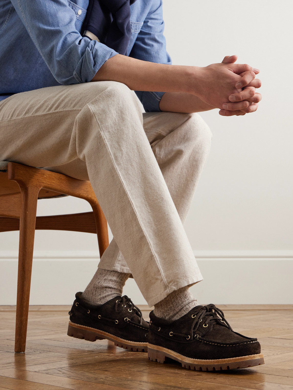 Heritage Flexi 001 Suede Boat Shoes — 2