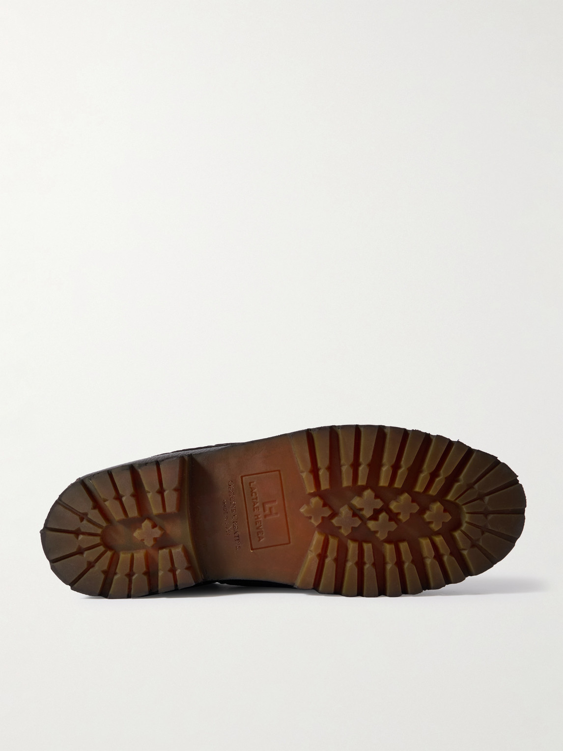 Officine Creative Heritage Flexi 001 Full-grain Deerskin Boat Shoes In Black