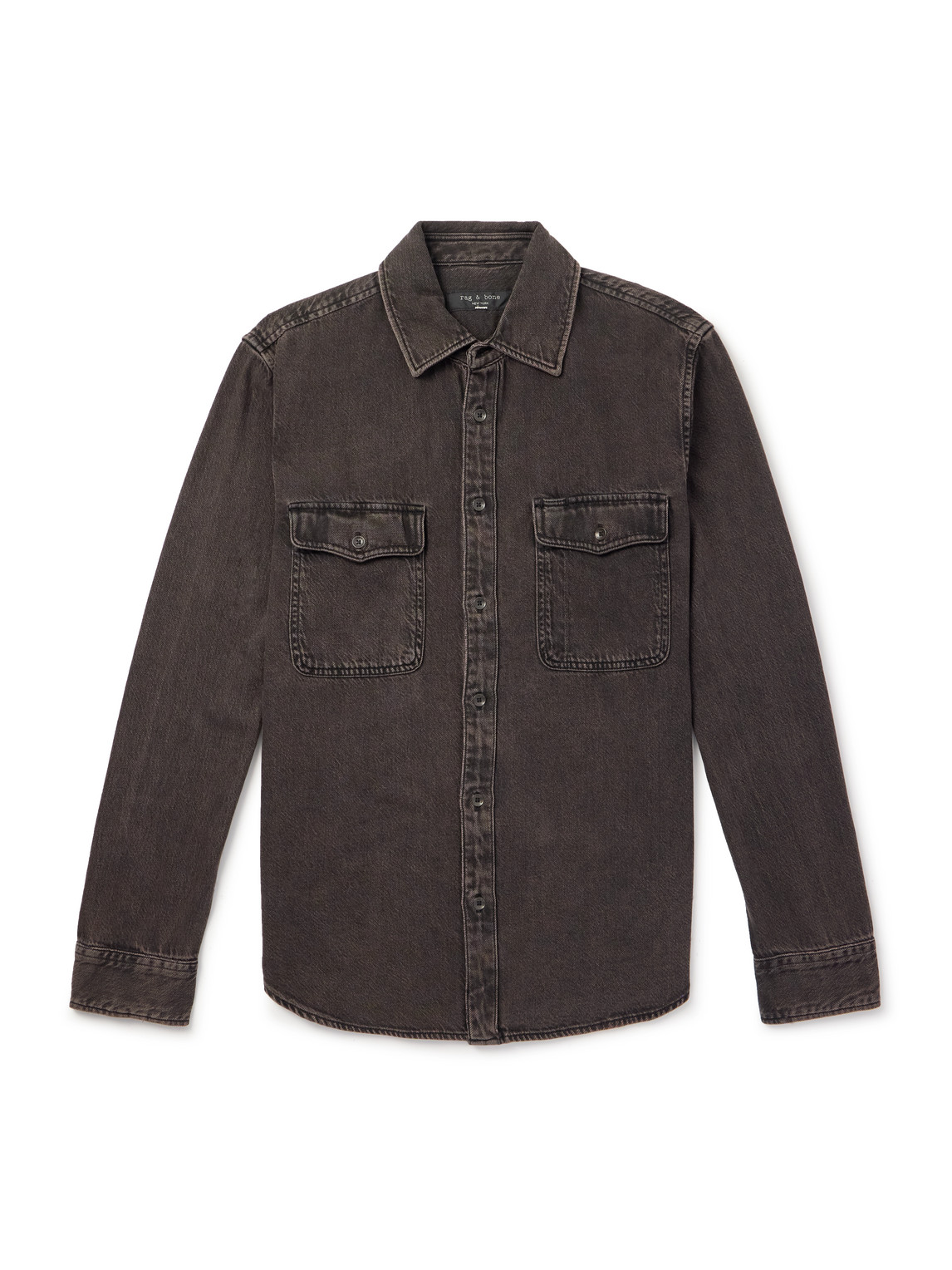 Rag & Bone Jack Denim Shirt In Brown