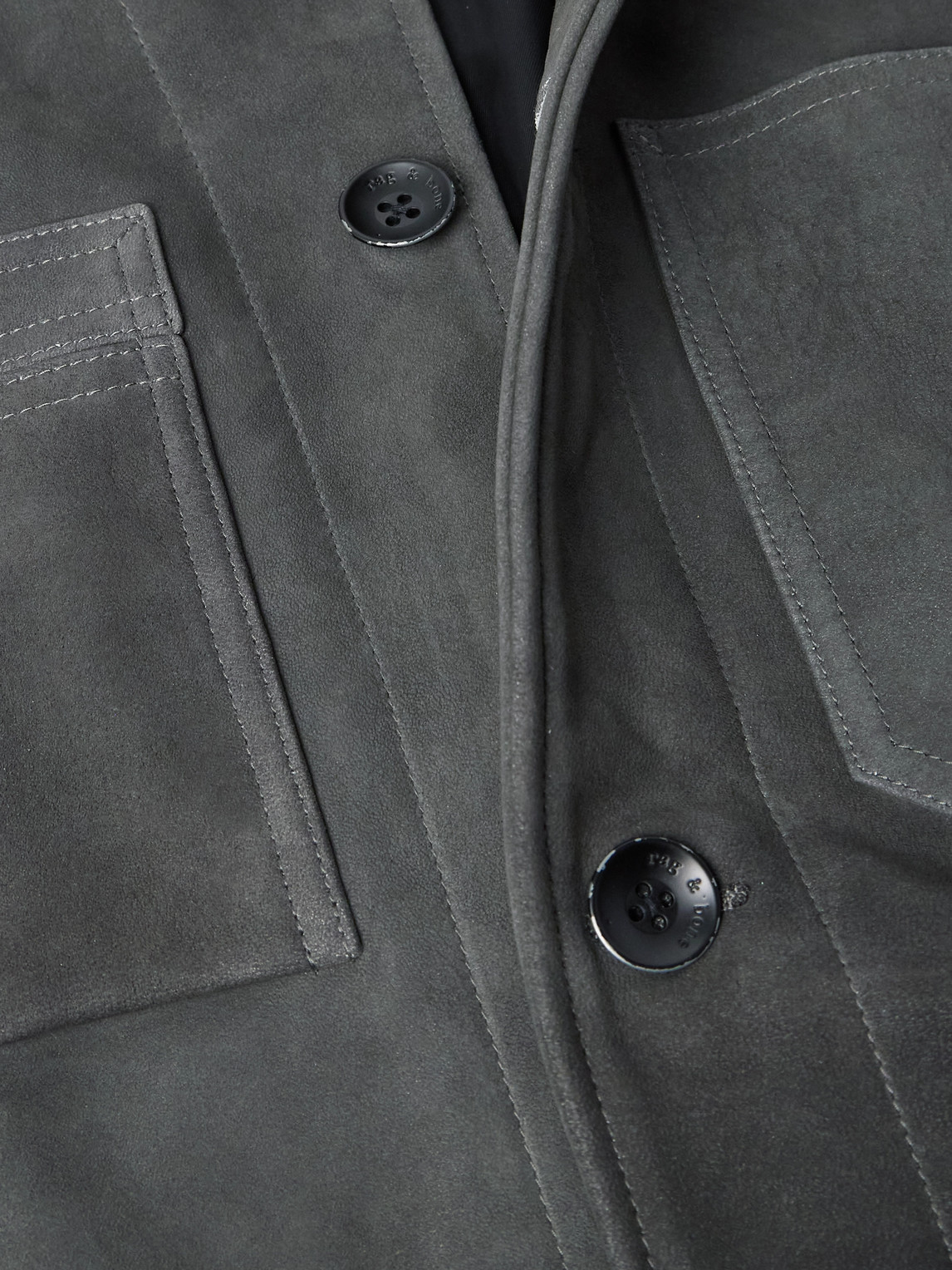 Rag & Bone Graham Corduroy-trimmed Suede Jacket In Multi