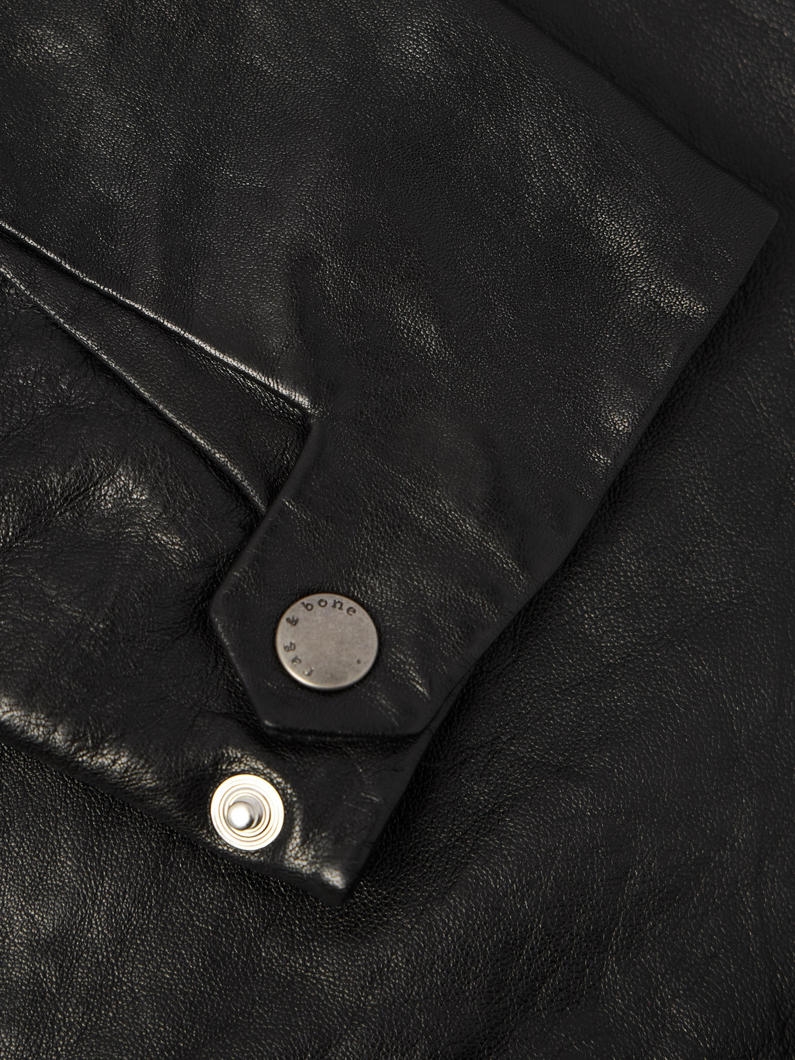 Rag & Bone Melrose Textured-leather Jacket In Black