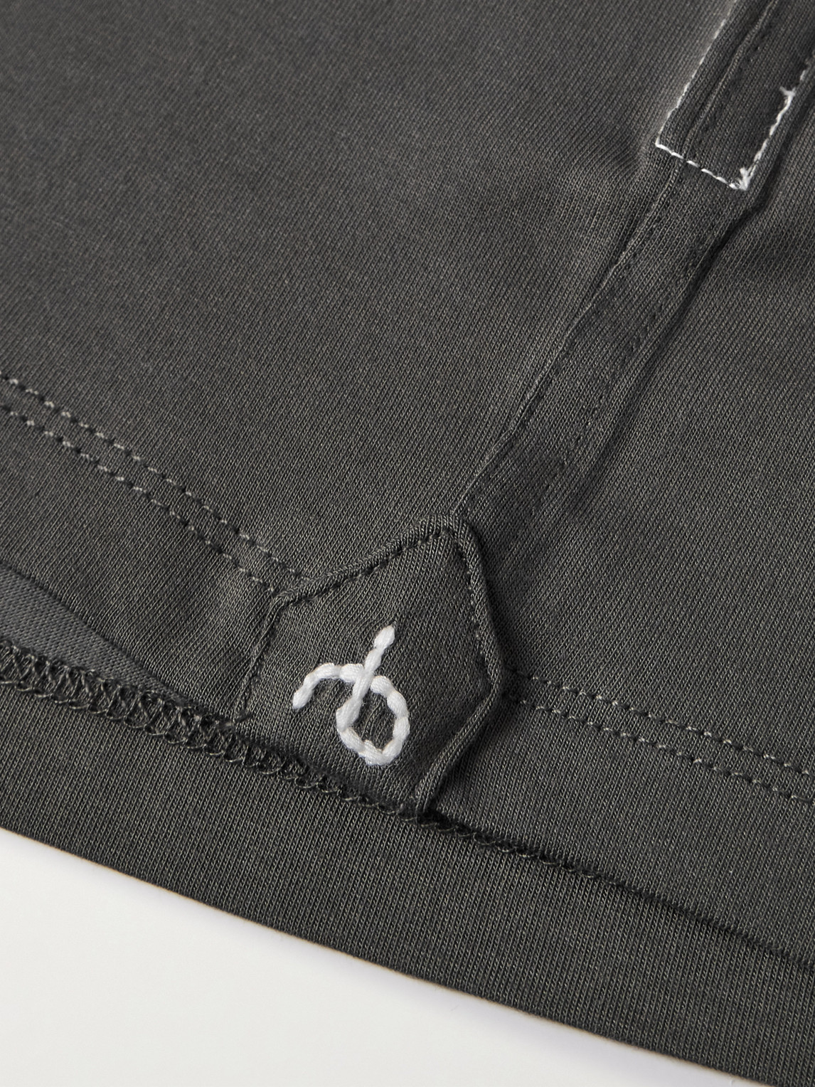 Rag & Bone Tech-jersey T-shirt In Gray