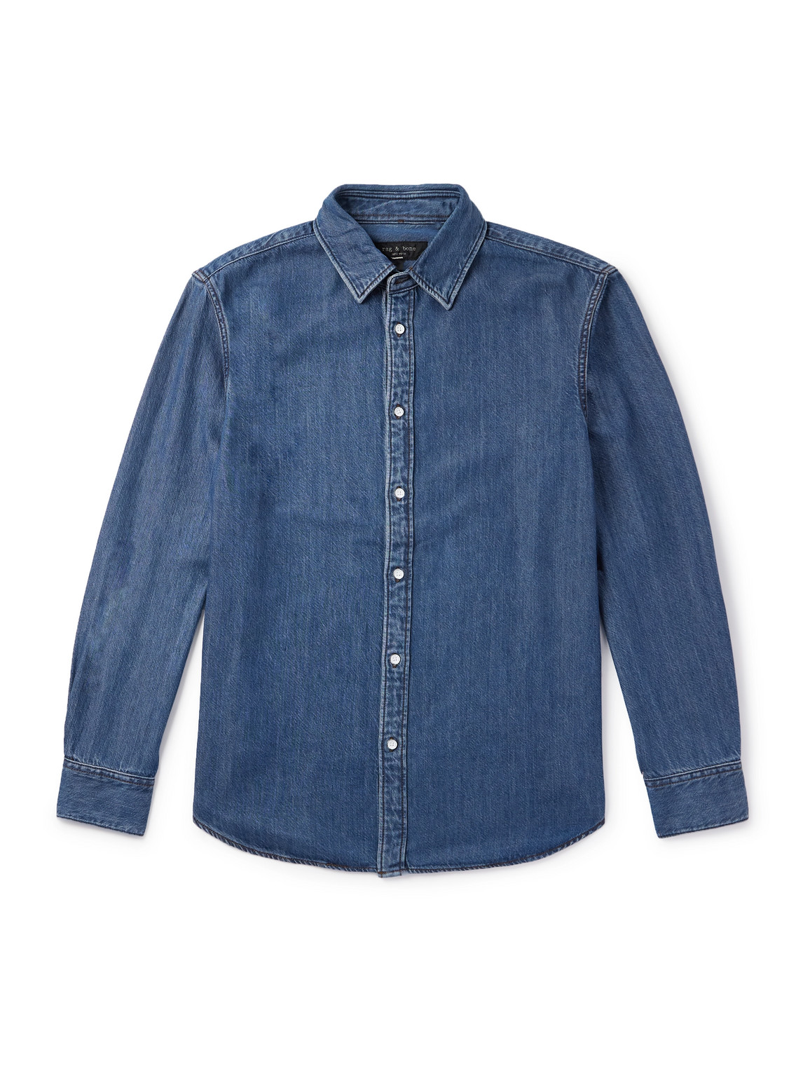 Rag & Bone Finch Denim Shirt In Blue