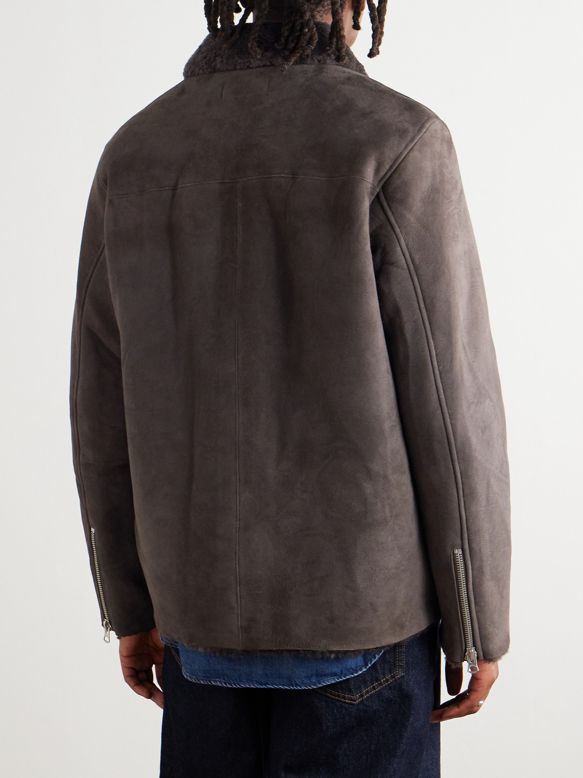 Rag & Bone Trent Shearling Jacket In Brown