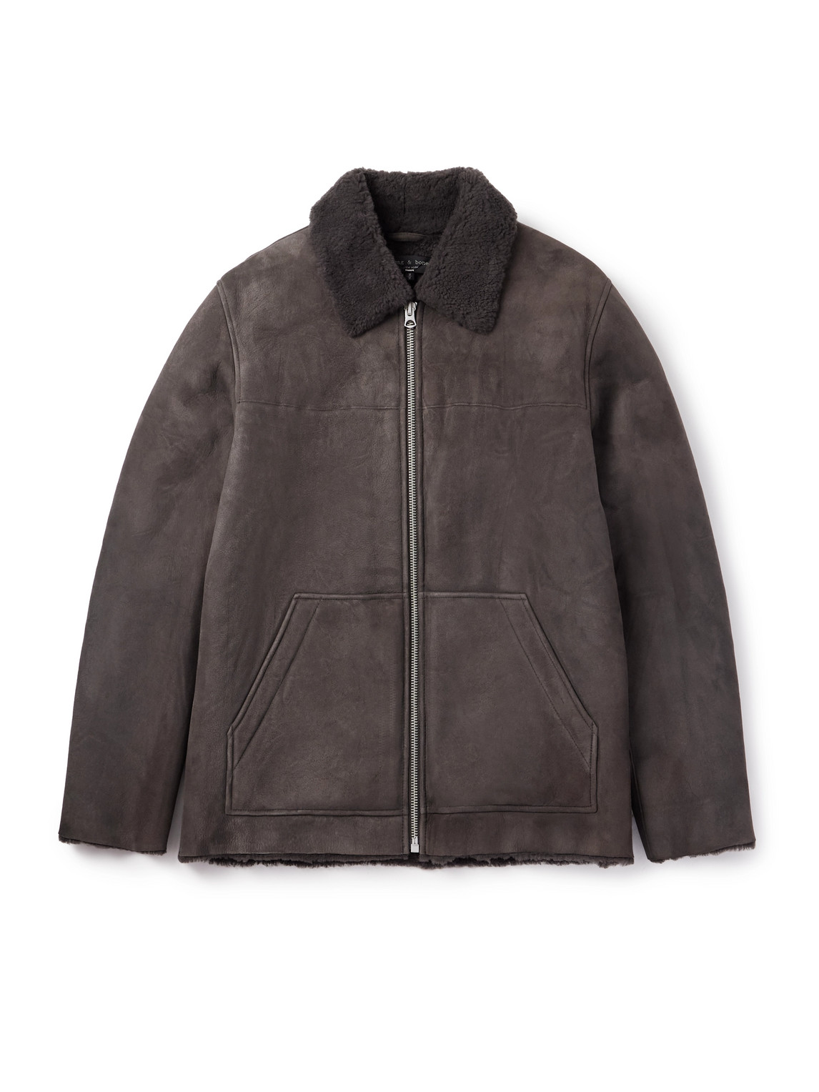 Rag & Bone Trent Shearling Jacket In Brown