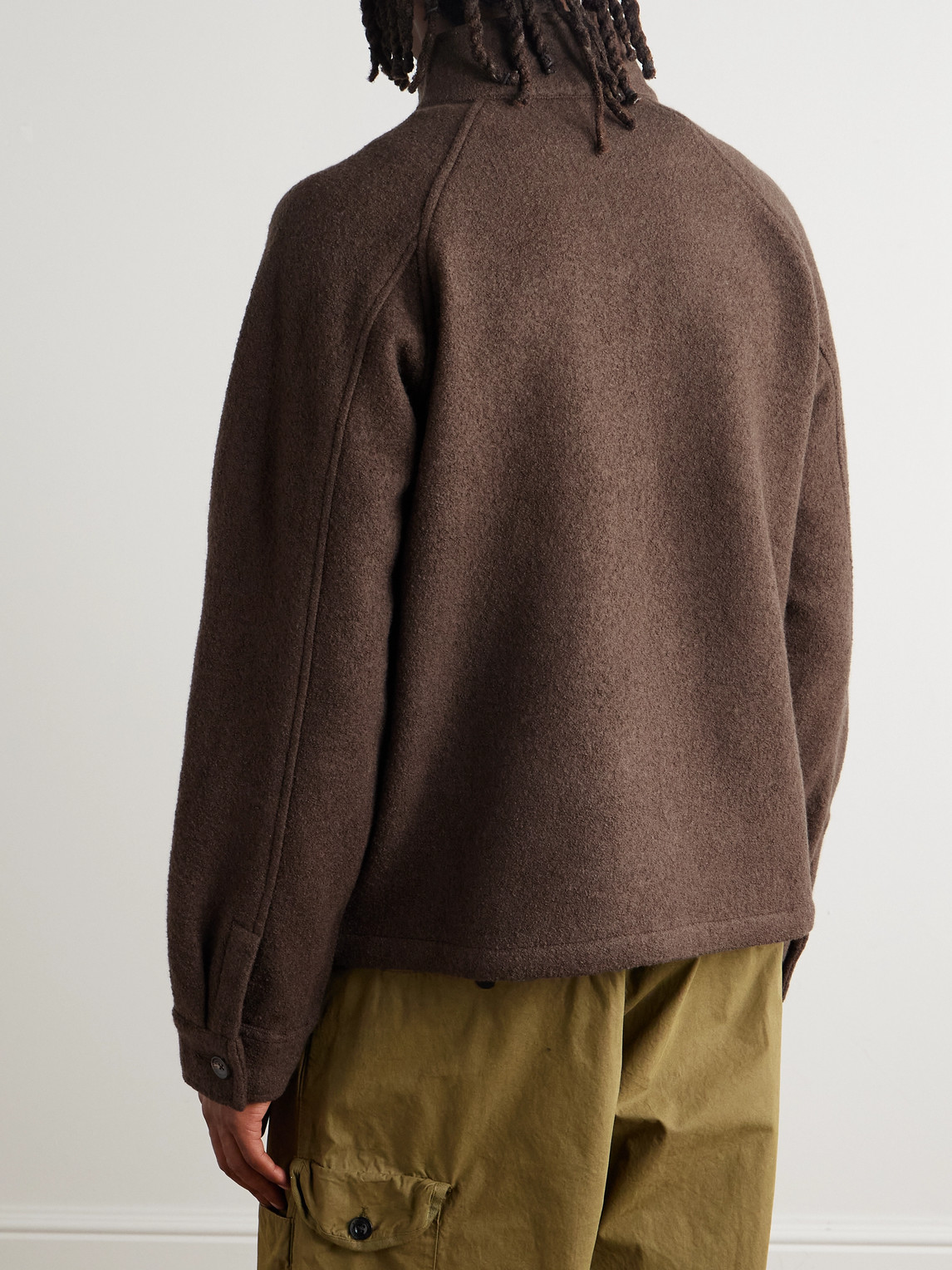  Kartik Research - Wool Harrington Jacket - Men - Brown - S 
