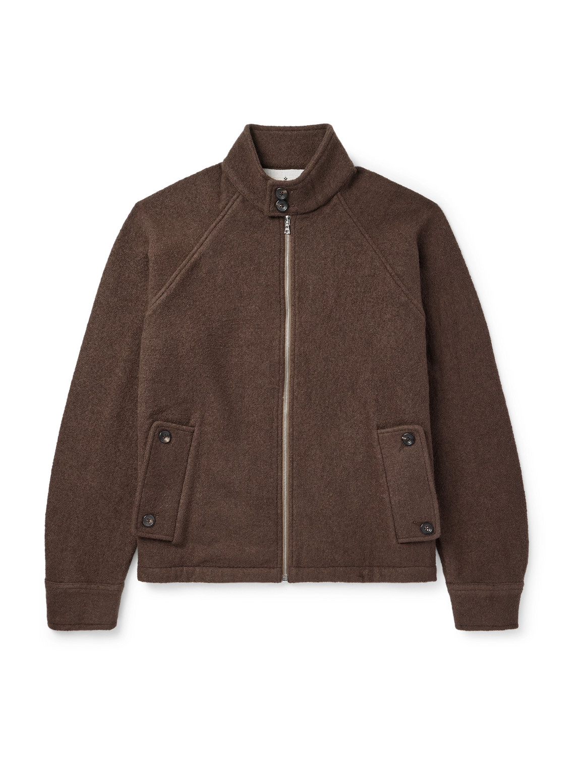Kartik Research Wool Harrington Jacket In Brown
