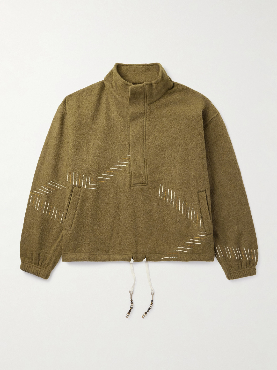 Kartik Research Kaza Embroidered Wool Jacket - Men