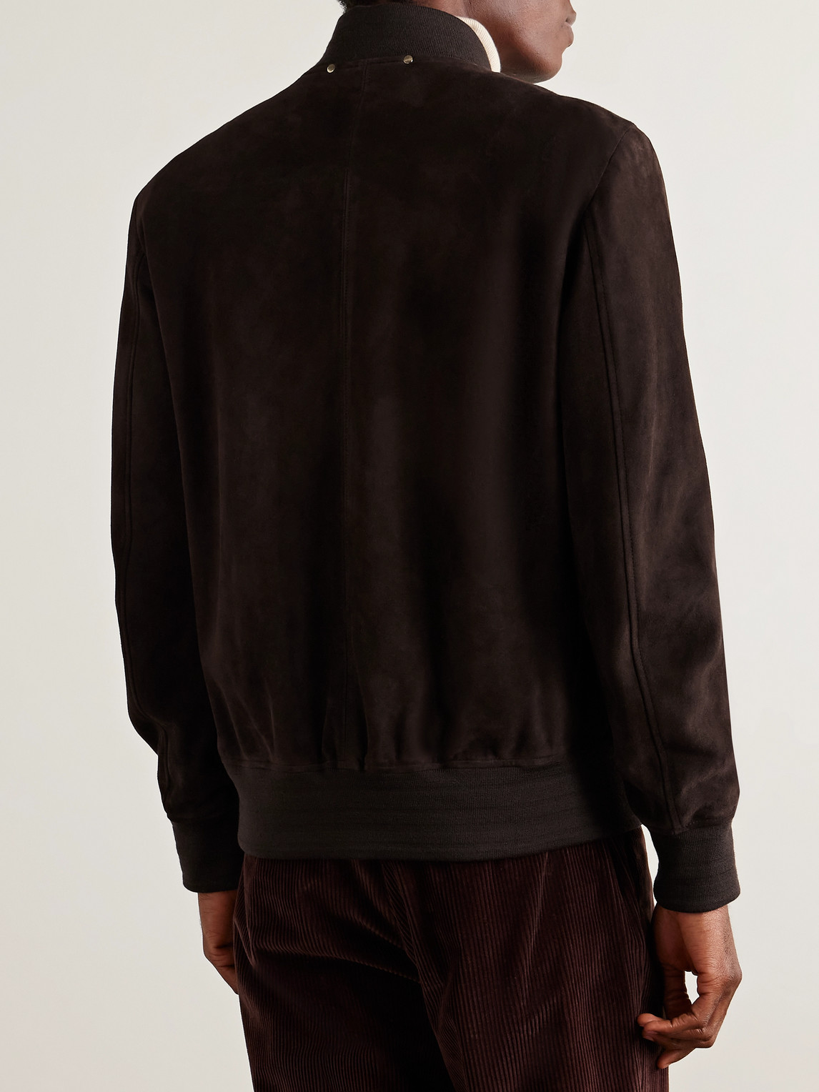 Paul Smith - Suede Bomber Jacket - Men - Brown - Xl 