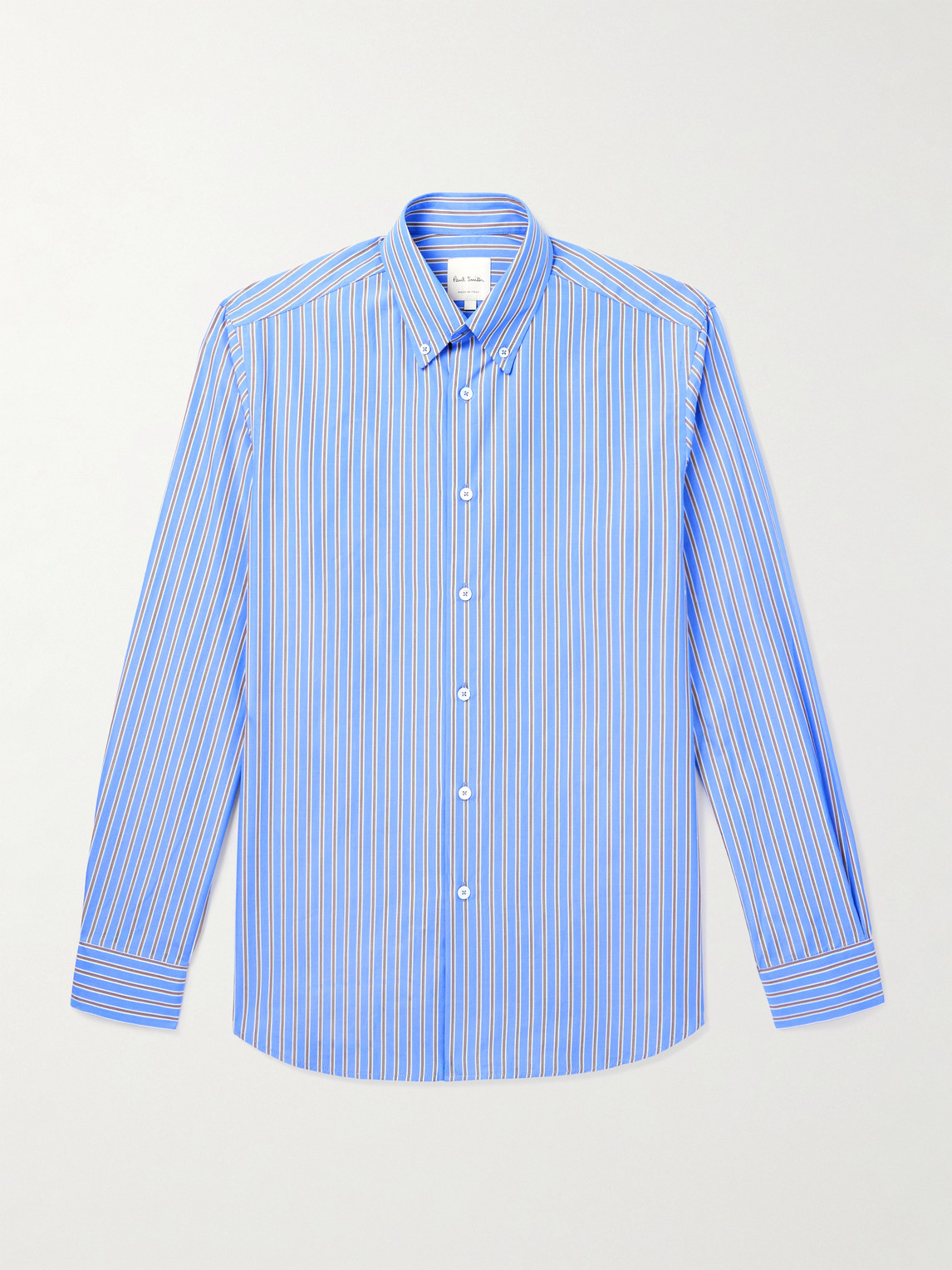 Paul Smith triped Cotton-Poplin hirt - Men
