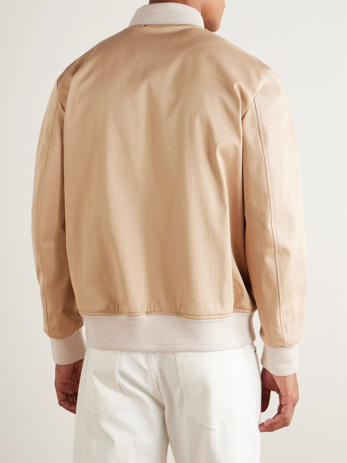  Paul Smith - Cotton-blend Twill Bomber Jacket - Men - Neutrals - S 