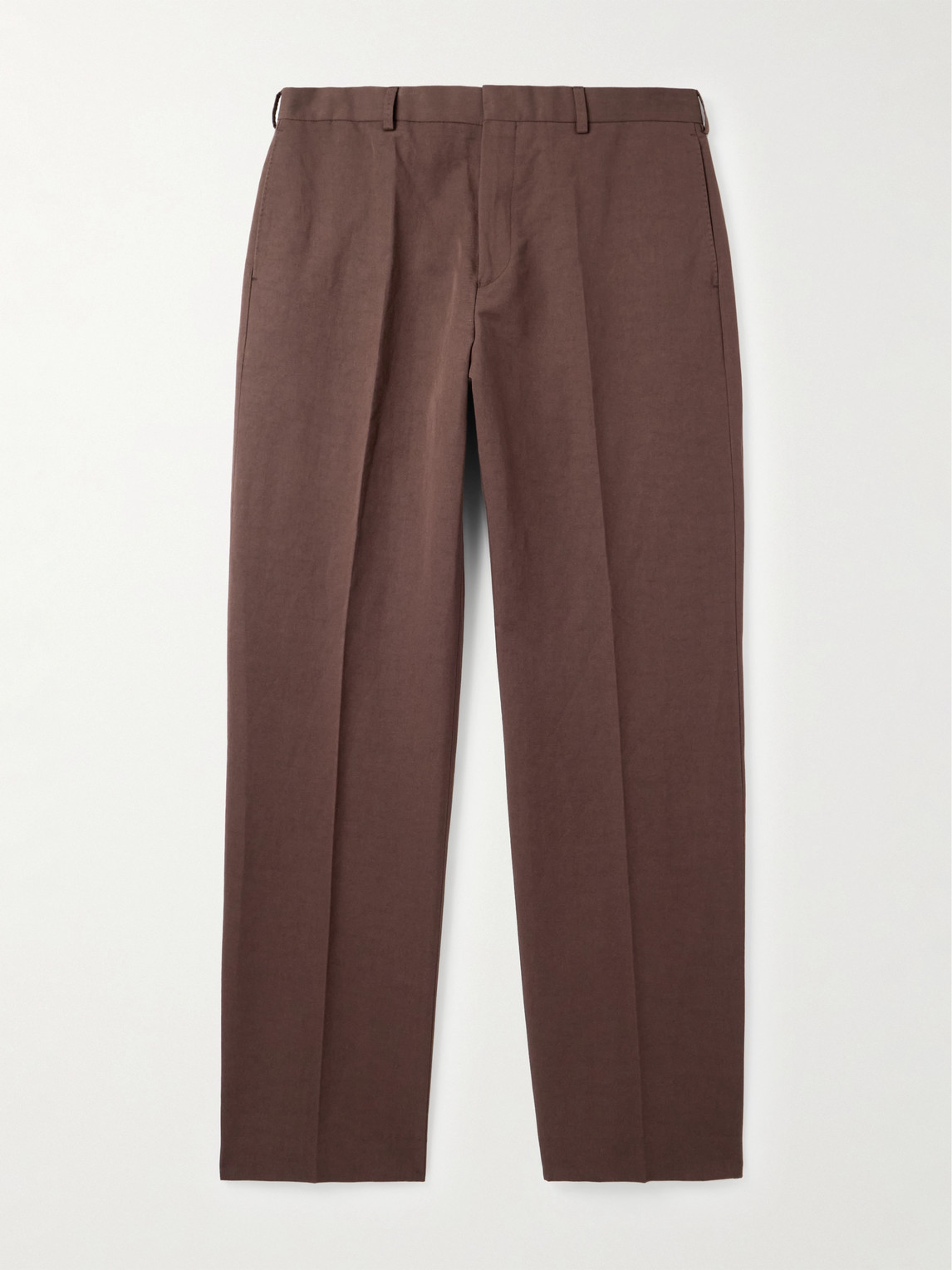 Paul Smith Straight-Leg Cotton and Linen-Blend Trousers - Men