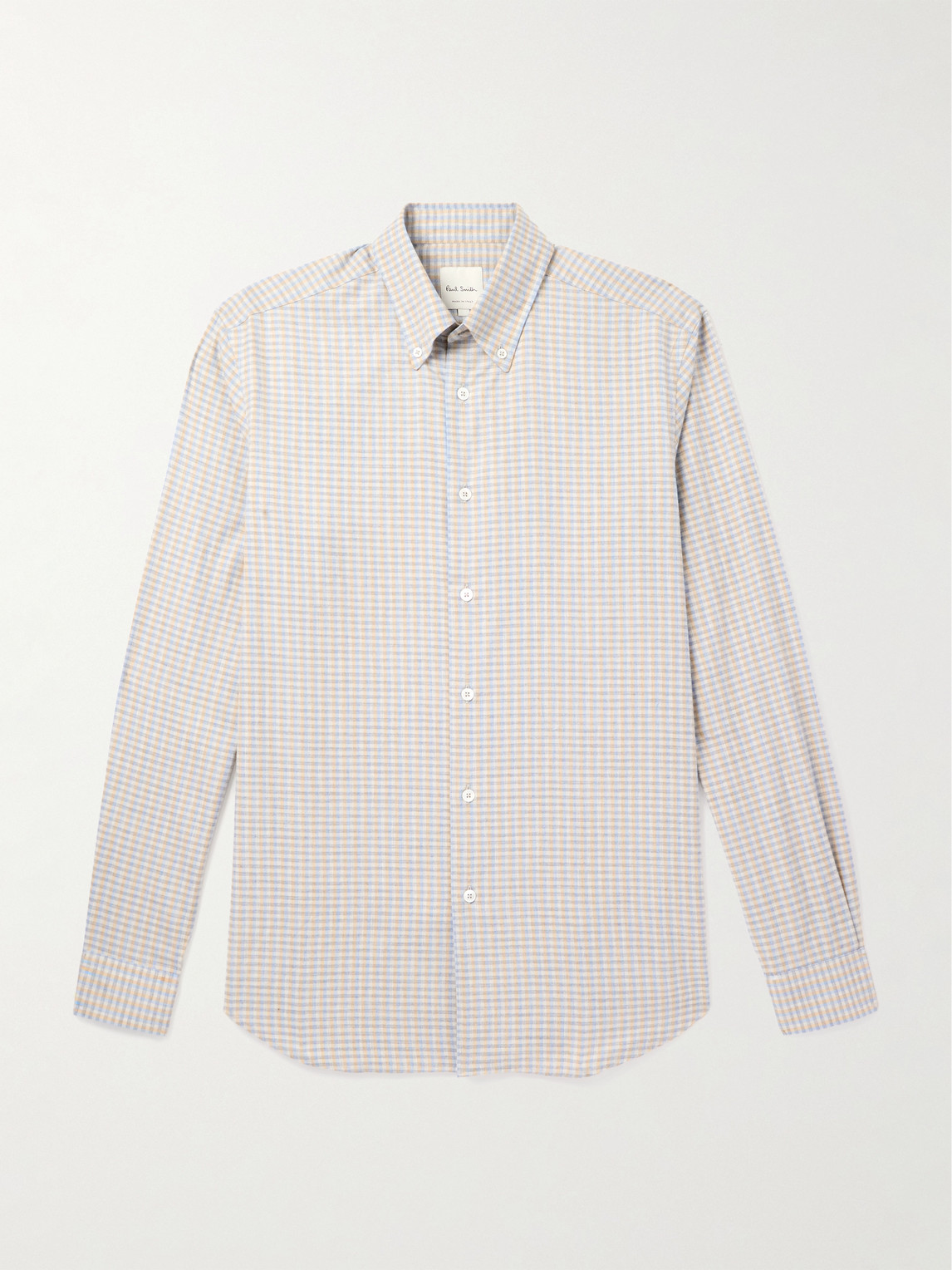 Paul Smith Button-Down Collar Checked Cotton hirt - Men