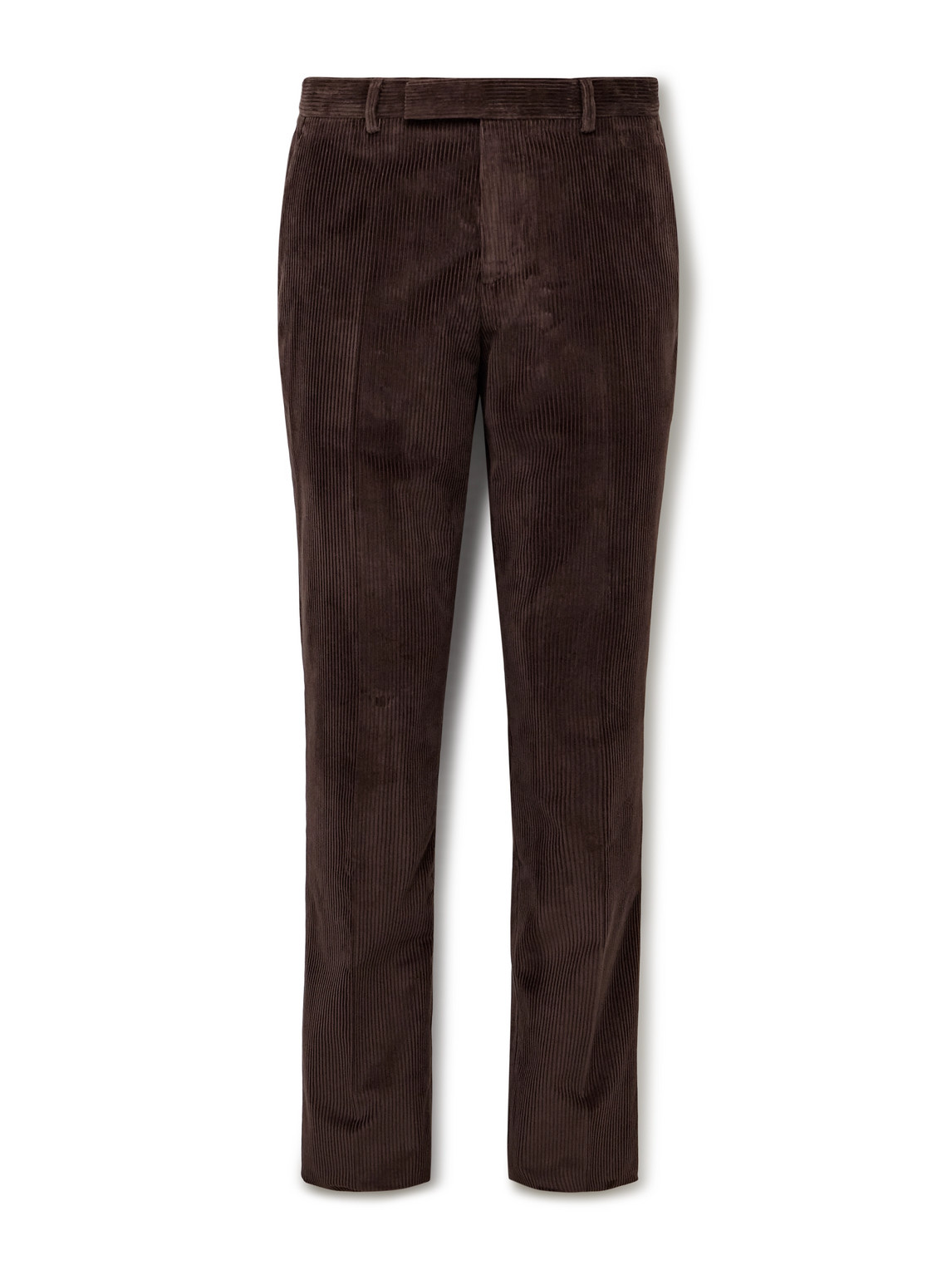 Paul Smith Gents Slim-fit Straight-leg Cotton-corduroy Suit Trousers In Brown