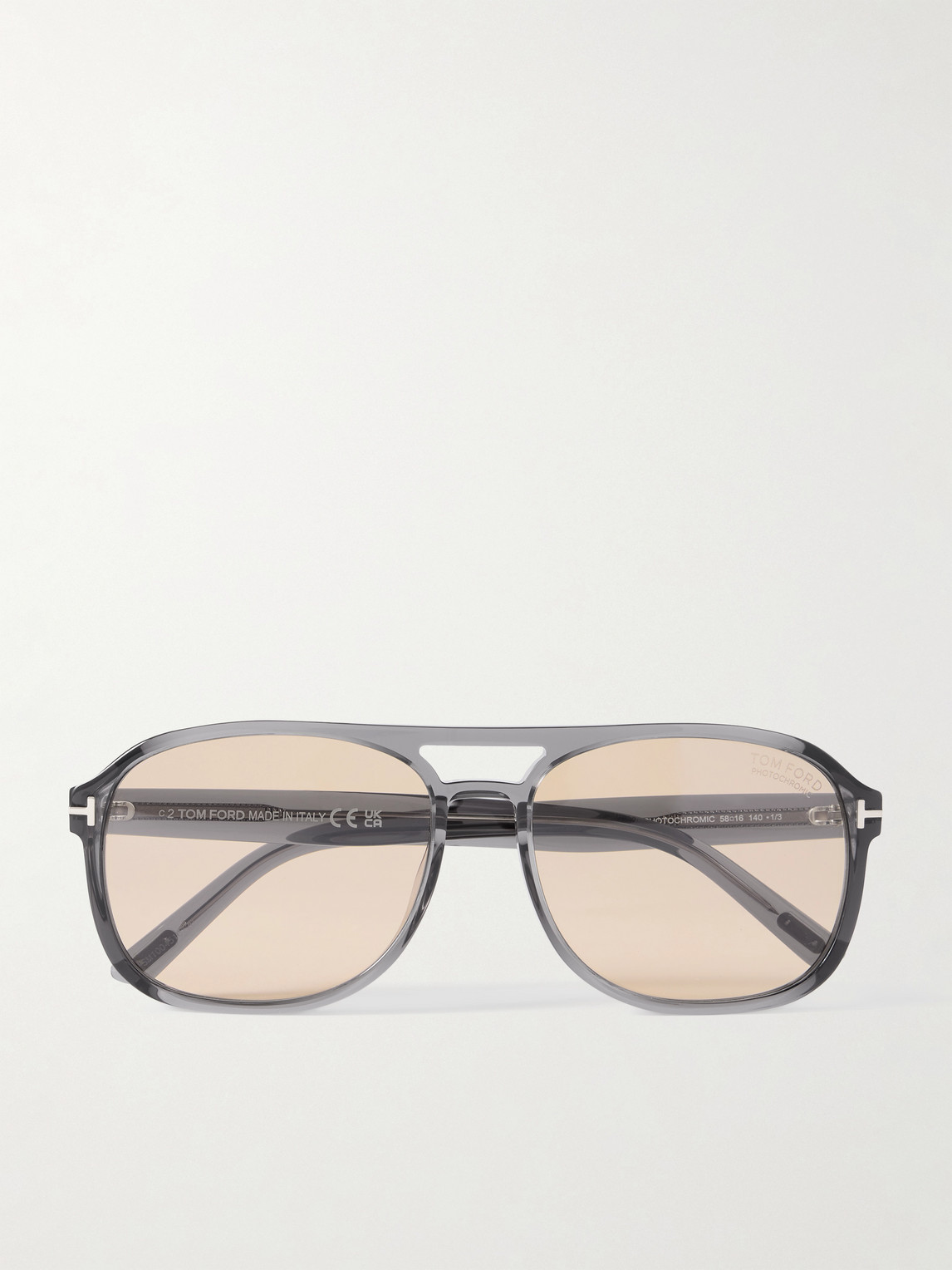 Tom Ford Rosco Aviator-style Acetate Sunglasses
