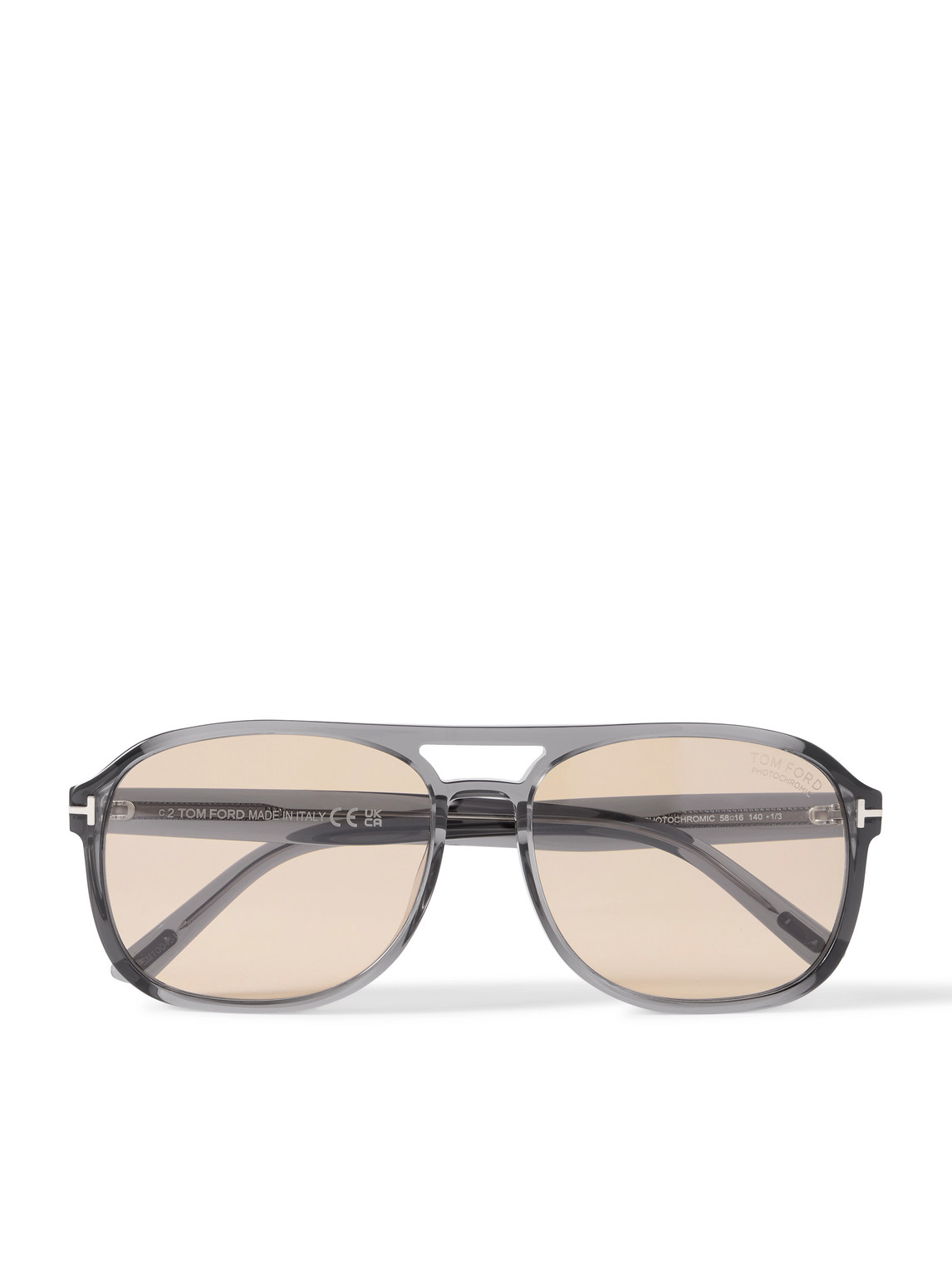 Tom Ford Rosco Aviator-style Acetate Sunglasses