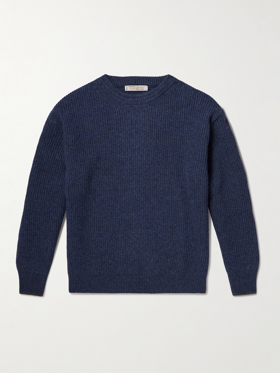 Frizmworks Patch Wool-blend Sweater In Blue