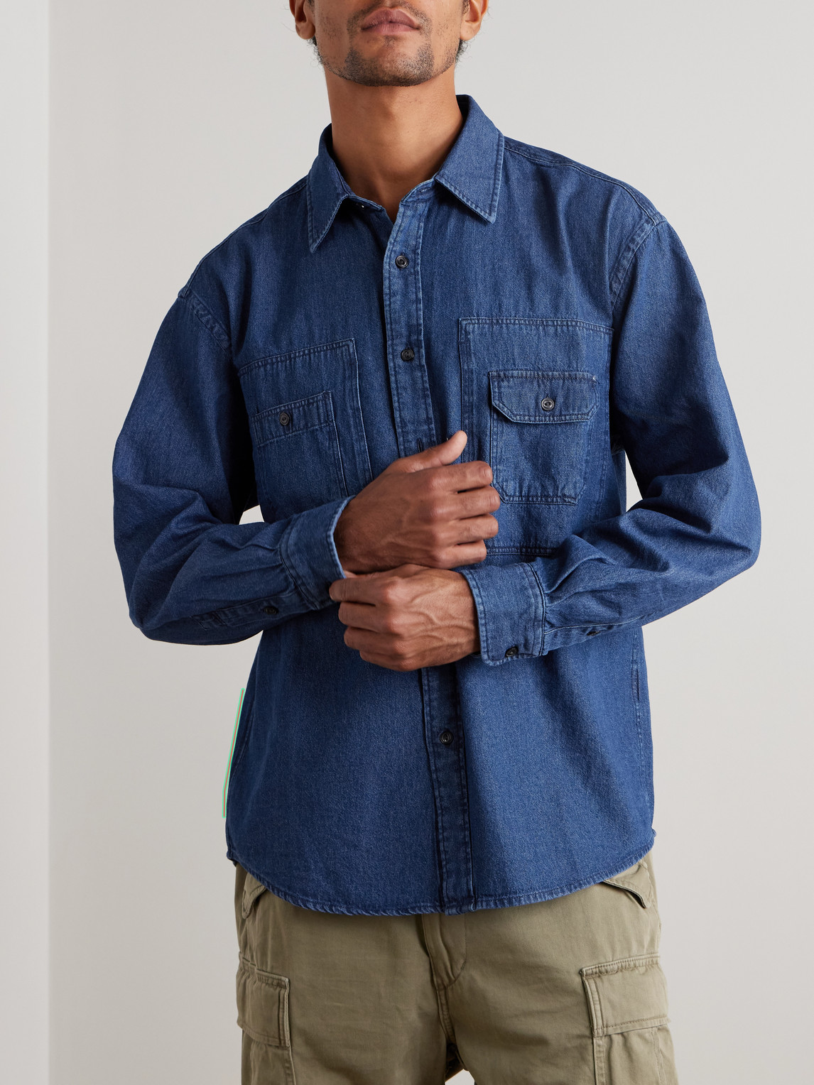  Frizmworks - Denim Shirt - Men - Blue - S 