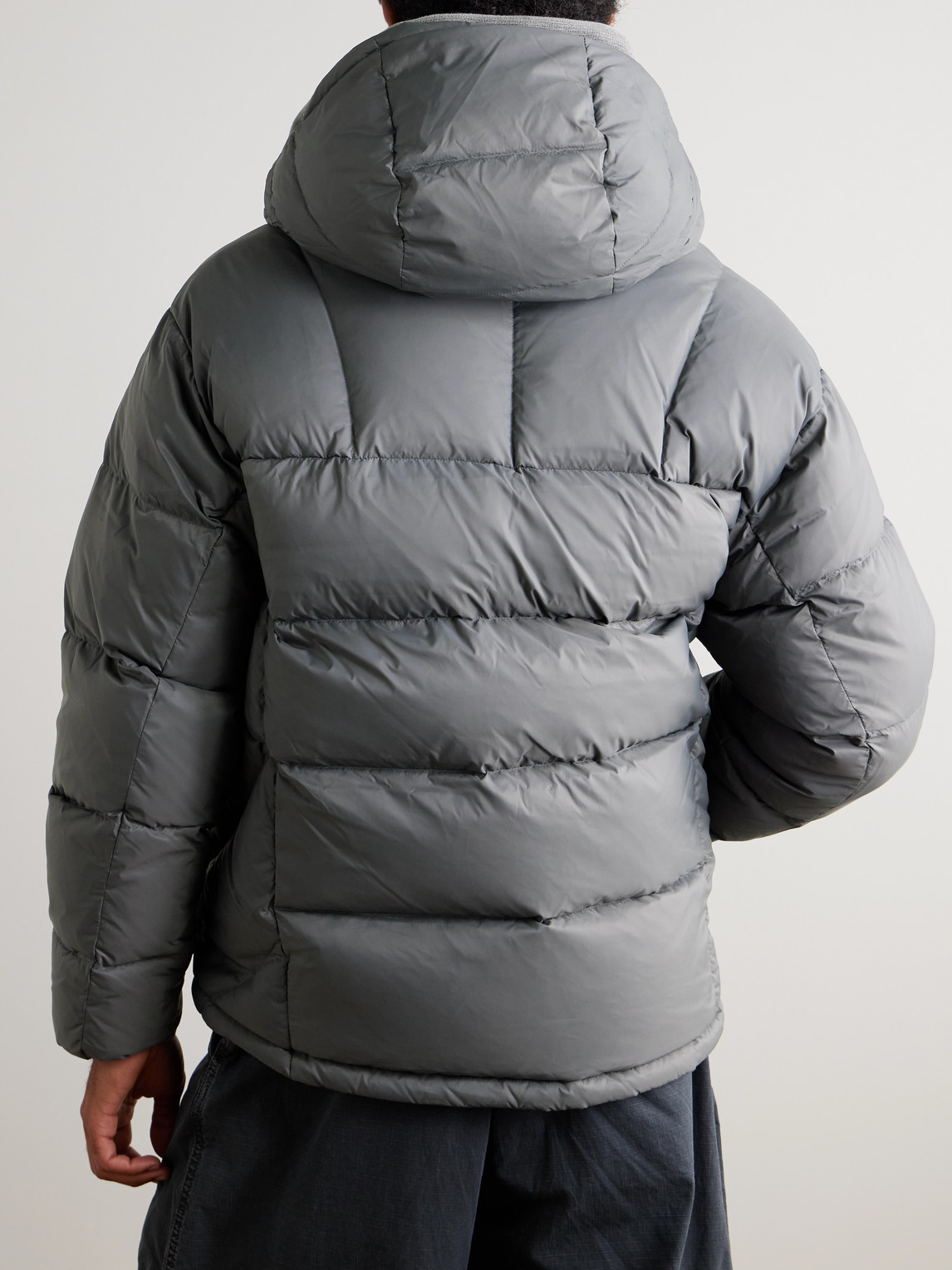  Frizmworks - Altavia Quilted Nylon Hooded Down Jacket - Men - Gray - S 